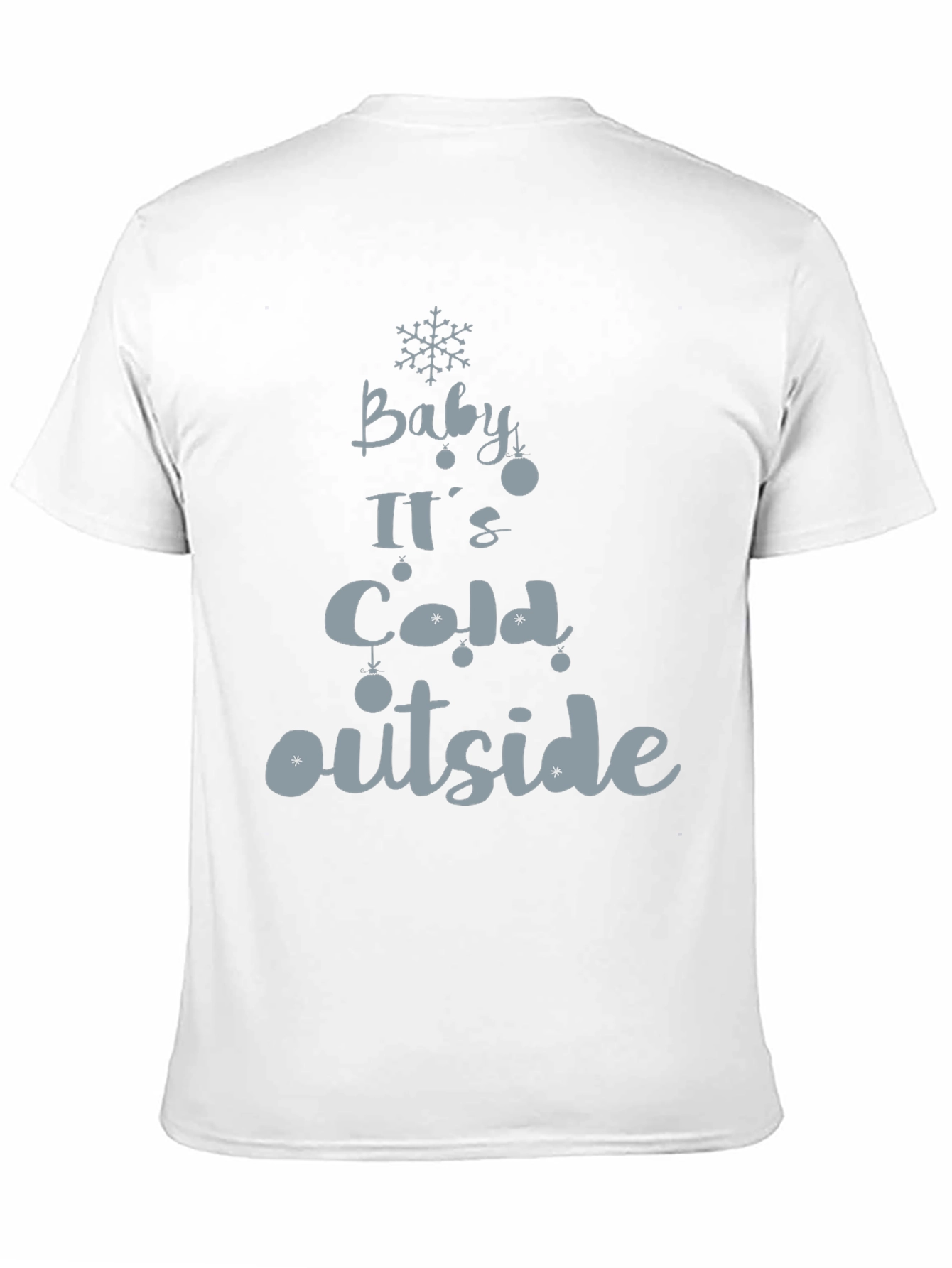 Black Baby It's Cold Outside Holiday Graphic Tee view 11