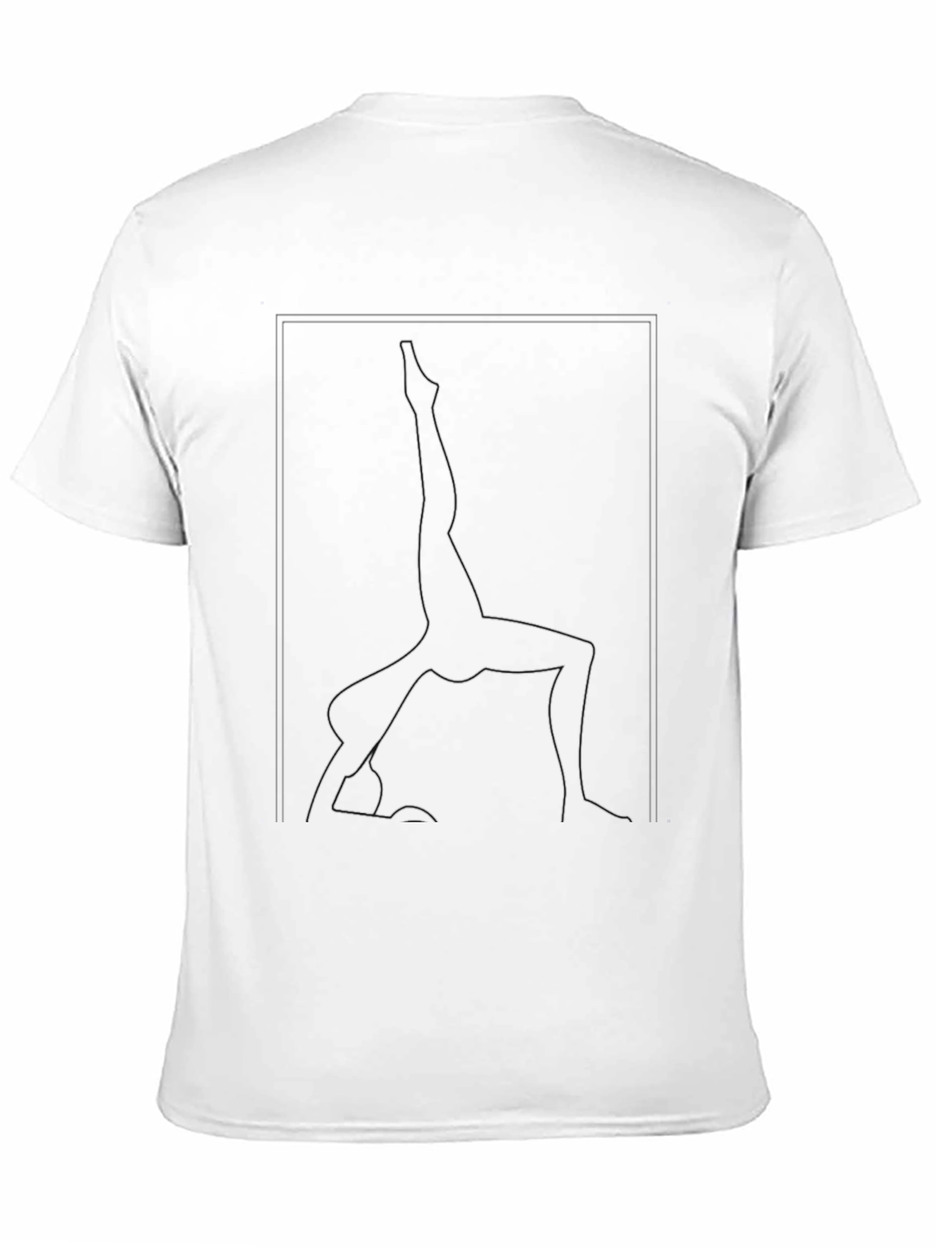 Black Yoga Pose Graphic Tee - Black Unisex T-Shirt view 11