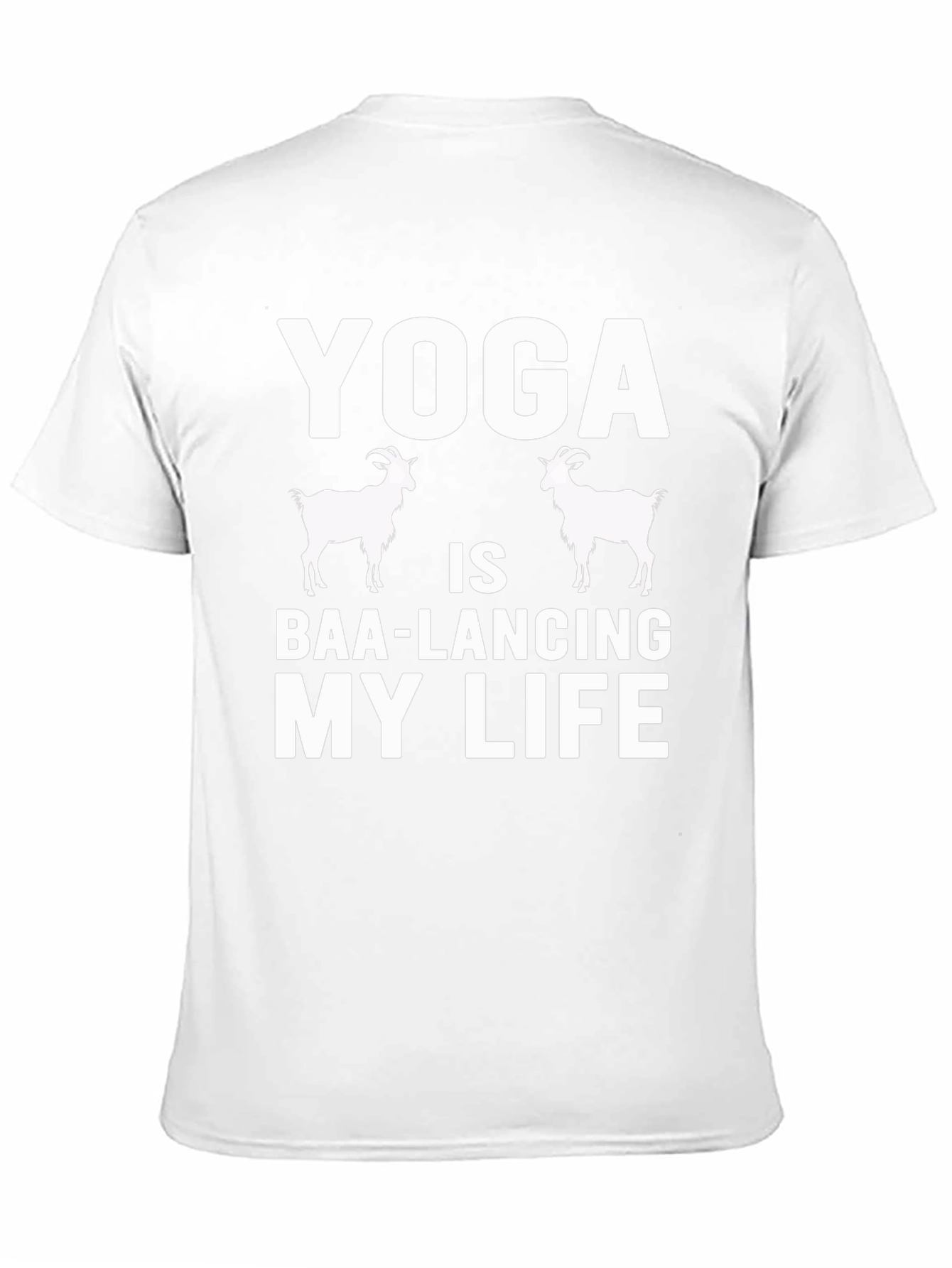 Black Yoga Goat T-Shirt - Baa-lancing My Life Tee view 11