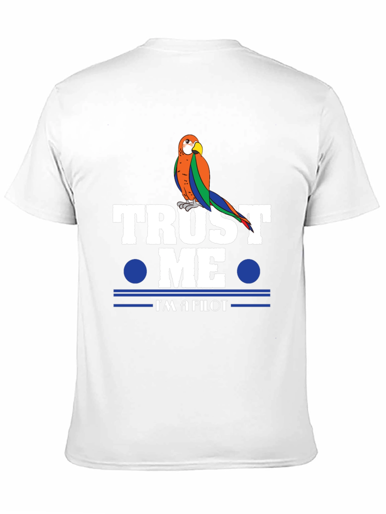 Black Trust Me, I'm A Pilot Parrot T-Shirt view 11