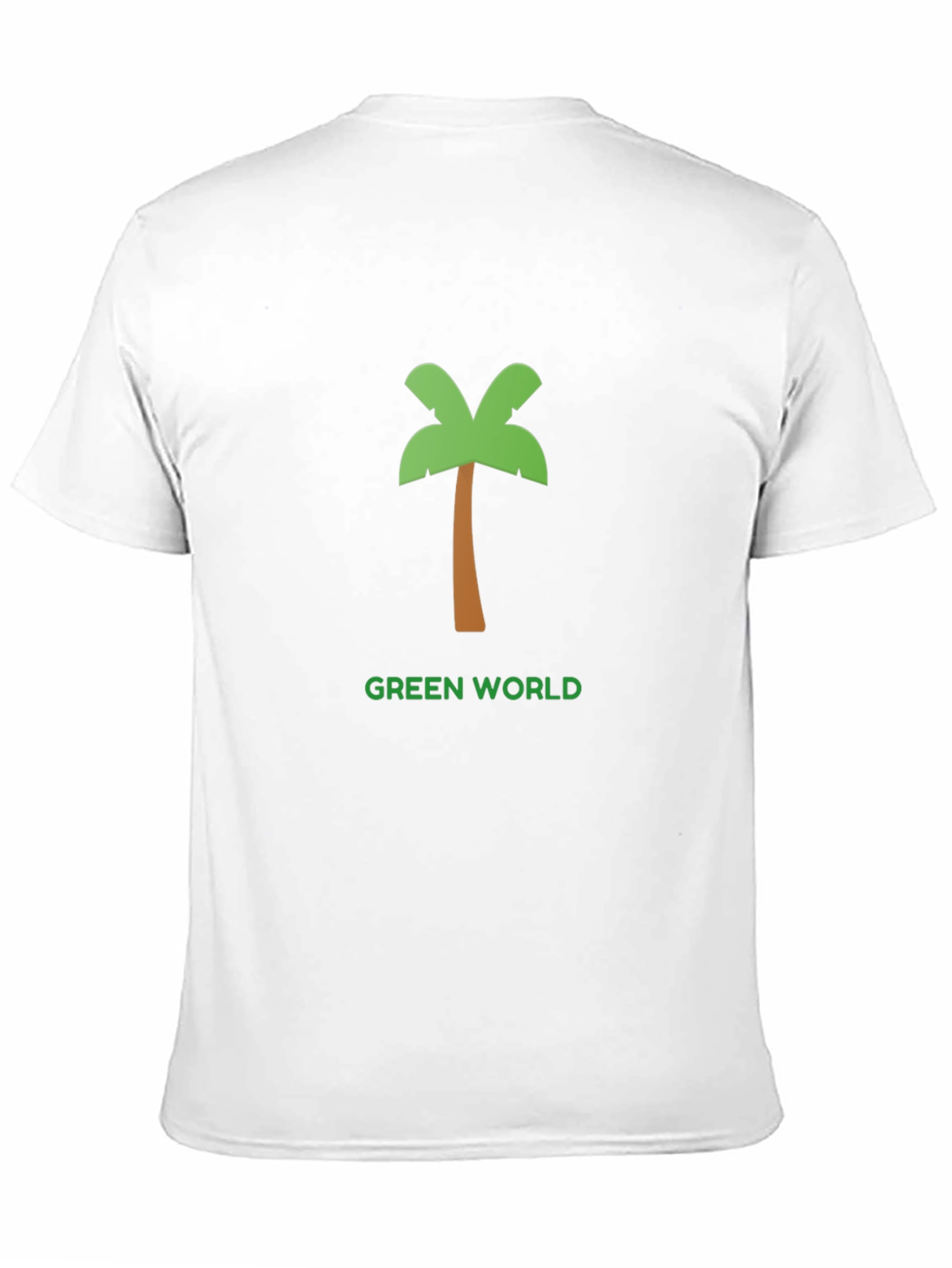 Black Green World Palm Tree Graphic Tee view 11