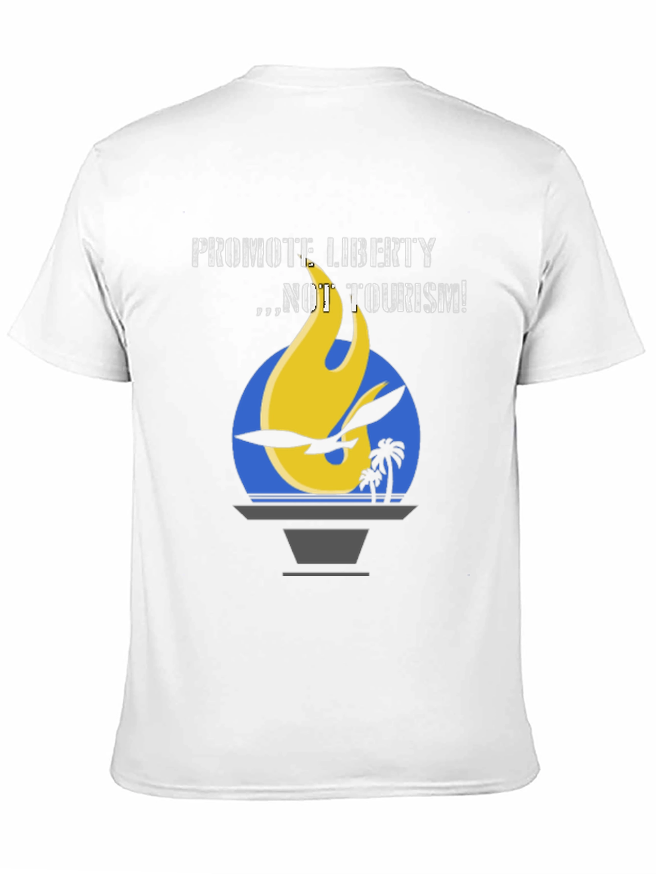 Black Promote Liberty Graphic Tee - Black Cotton T-Shirt view 11