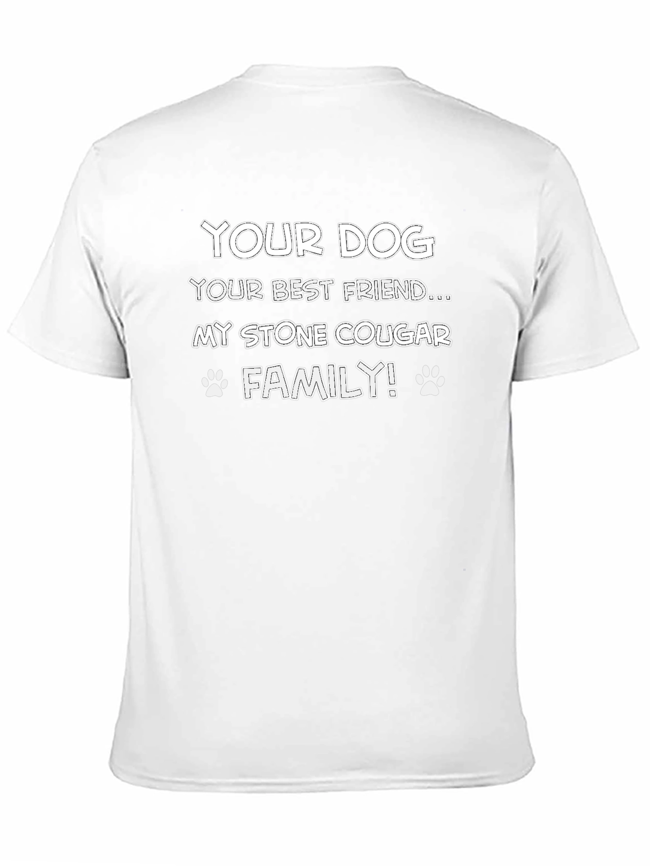 Black Your Dog, My Stone Cougar Family Black T-Shirt view 11
