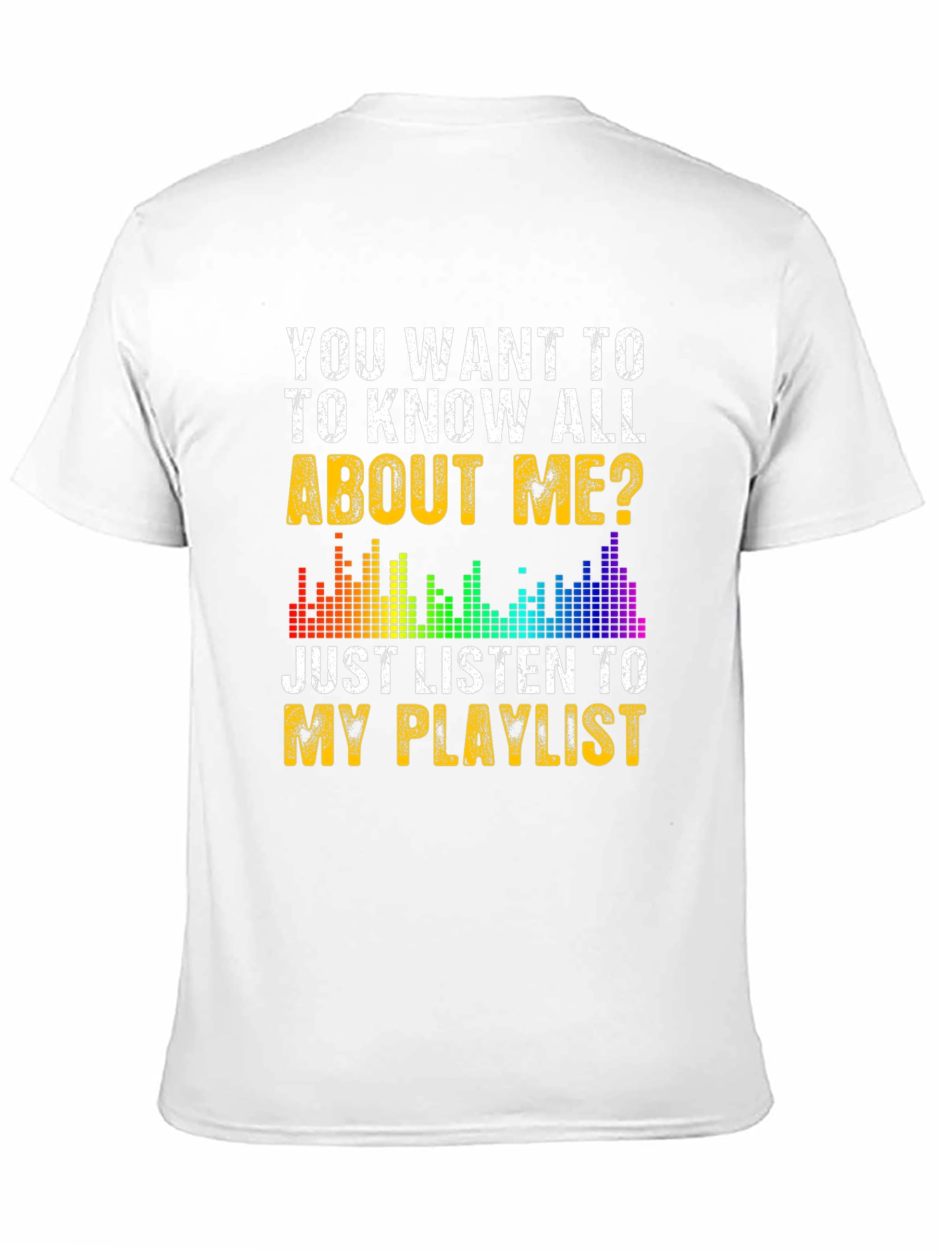 Black Listen to My Playlist Graphic Tee view 11