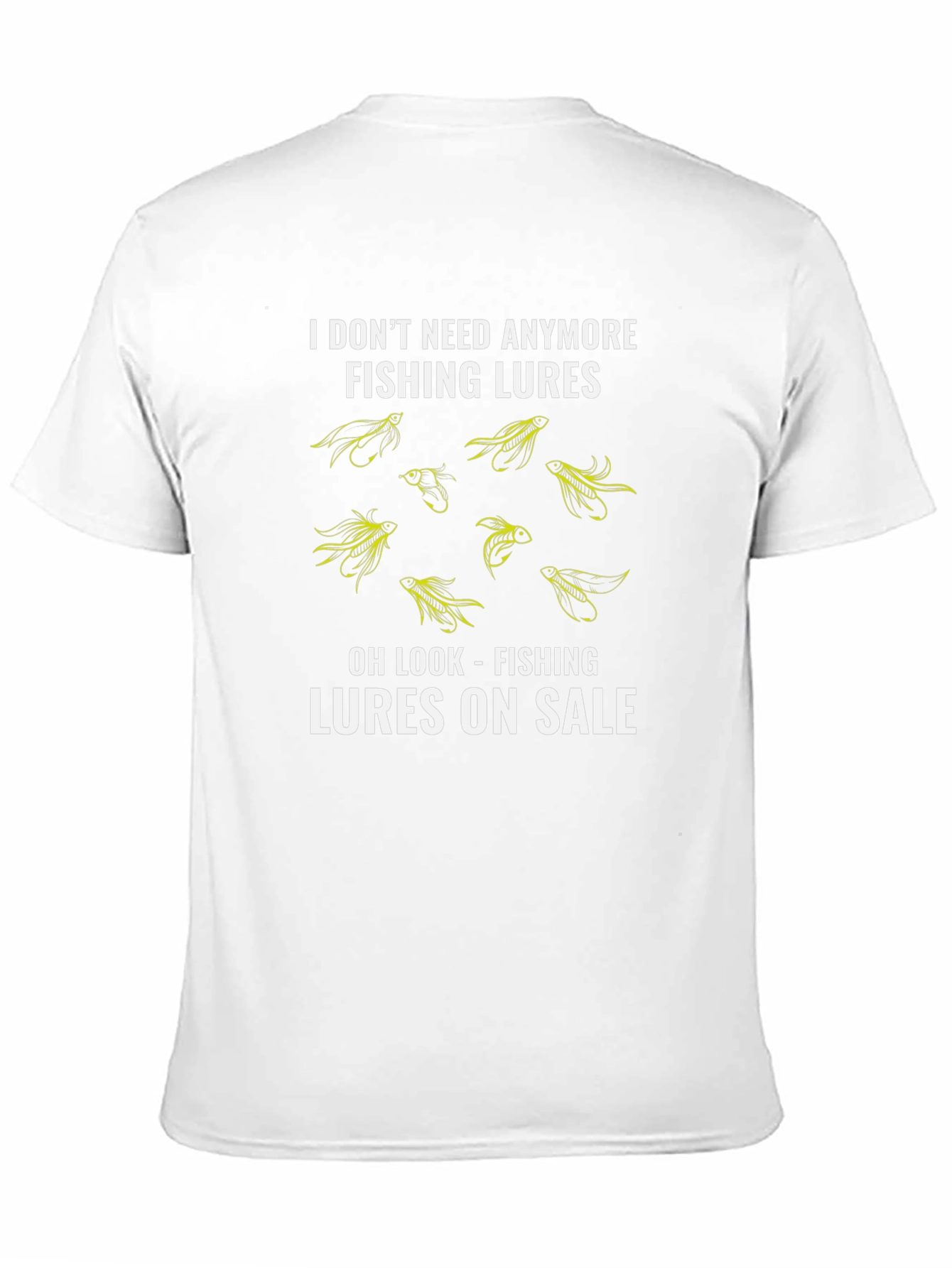 Black Fishing Lures T-Shirt - Funny Fisherman Tee view 11