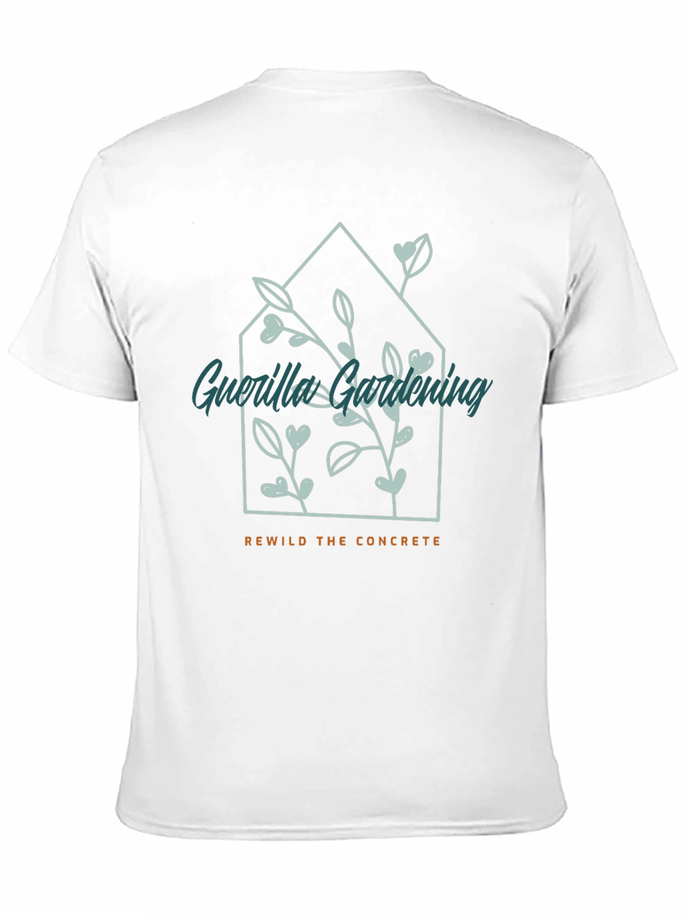Black Guerrilla Gardening Tee - Rewild the Concrete view 11