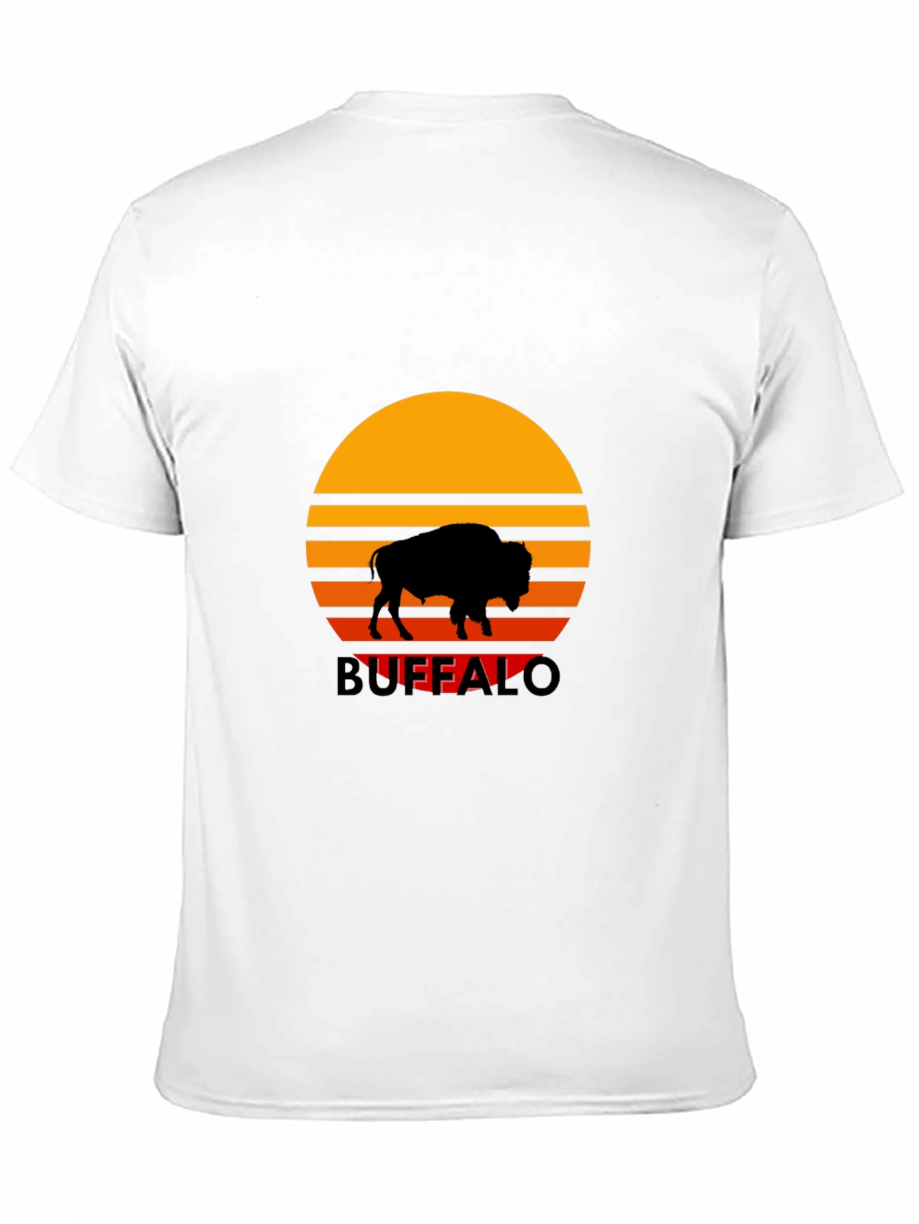 Black Buffalo Sunset Graphic Tee - Retro Style view 11