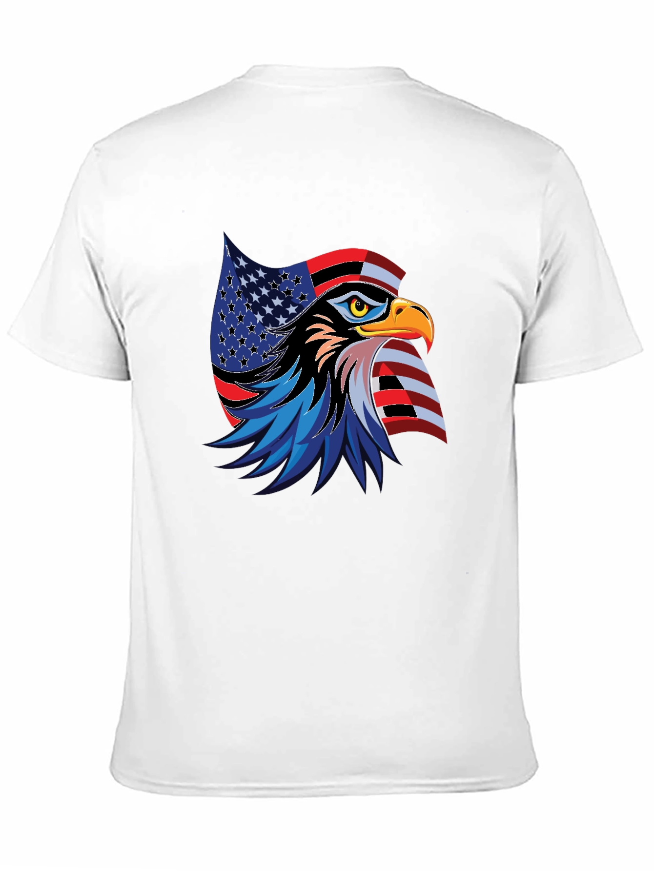 Black Patriotic Eagle Graphic T-Shirt view 11