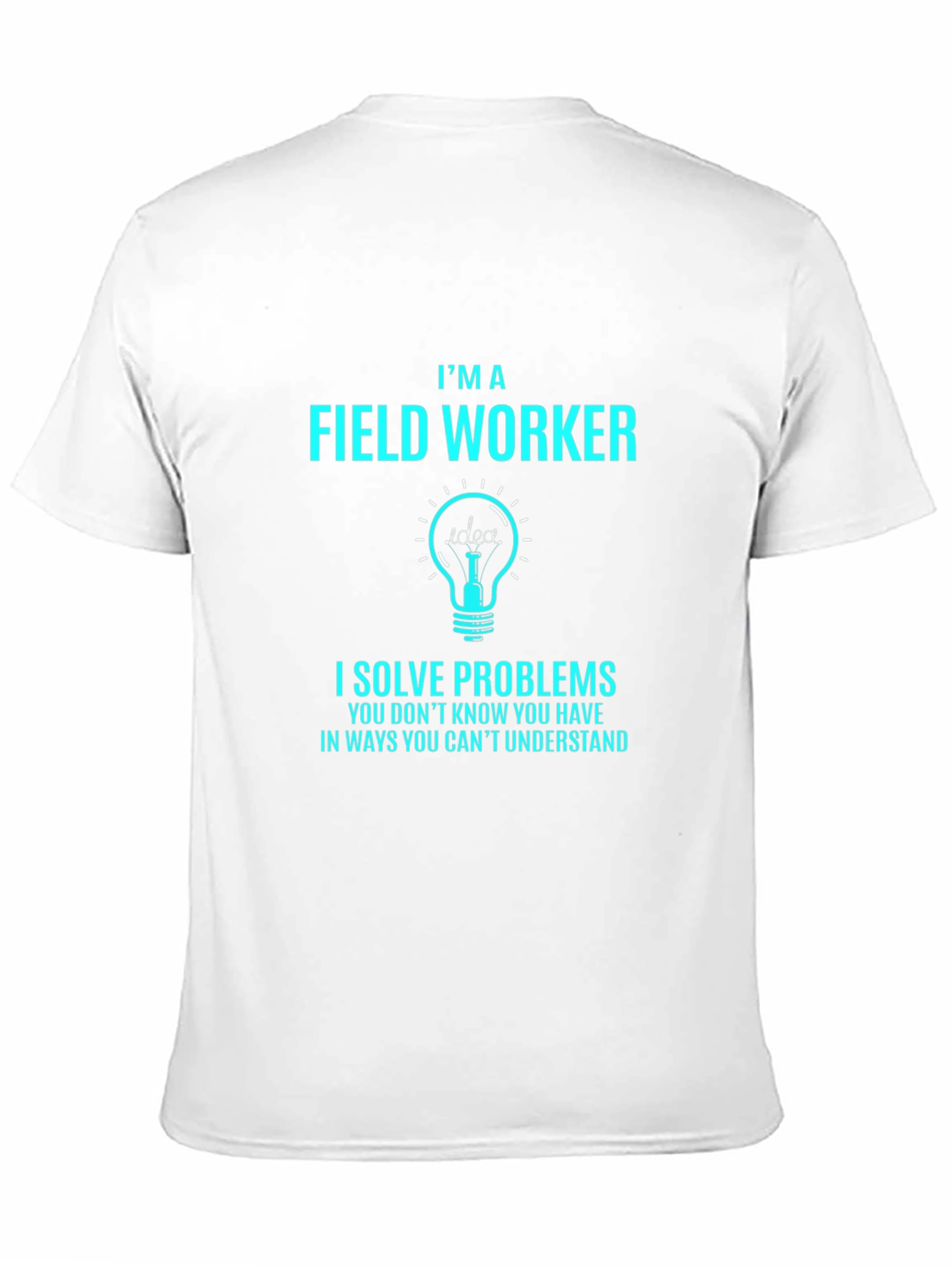 Black Field Worker Idea T-Shirt view 11