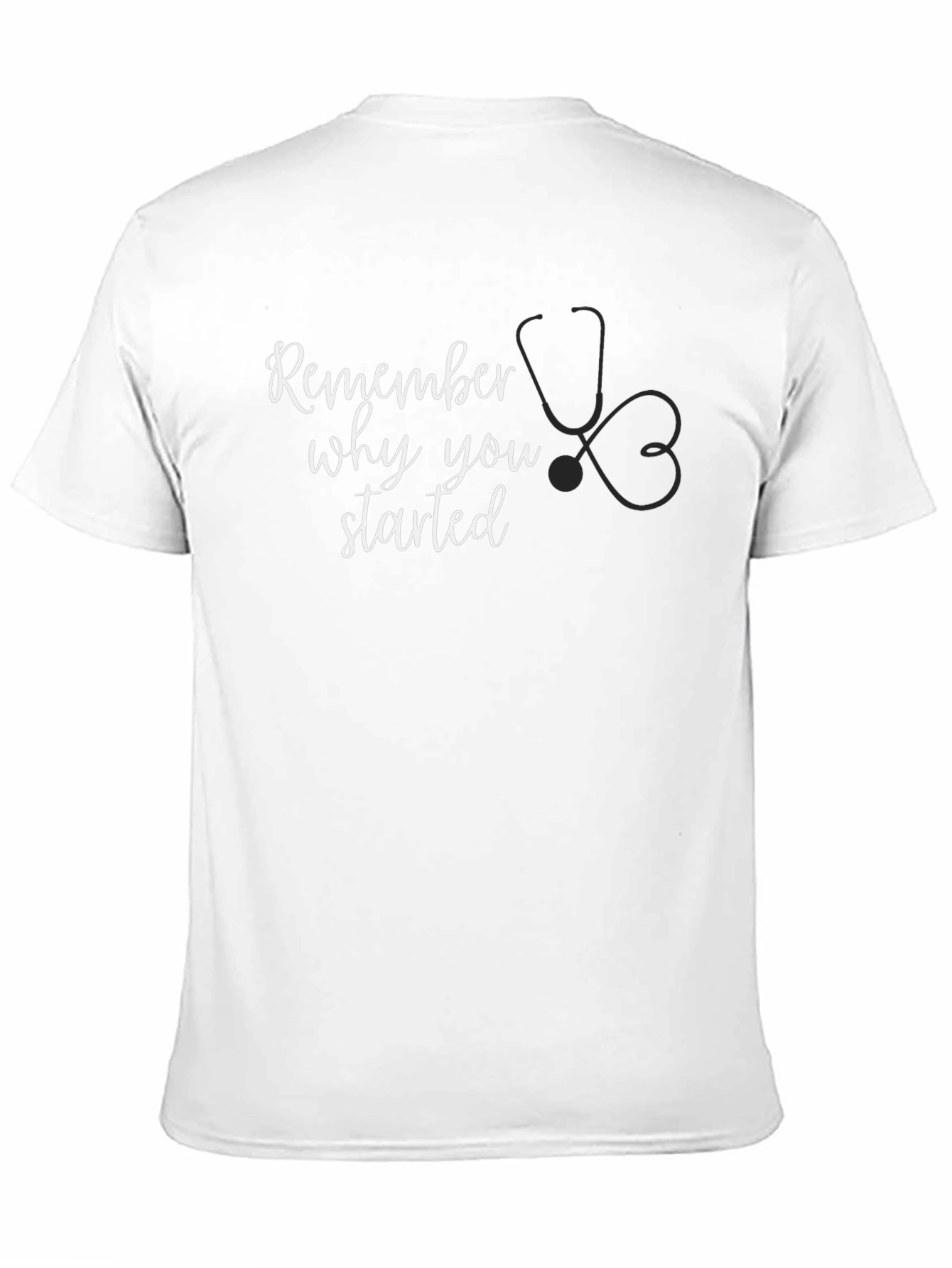 Black Remember Why You Started - Black T-Shirt view 11