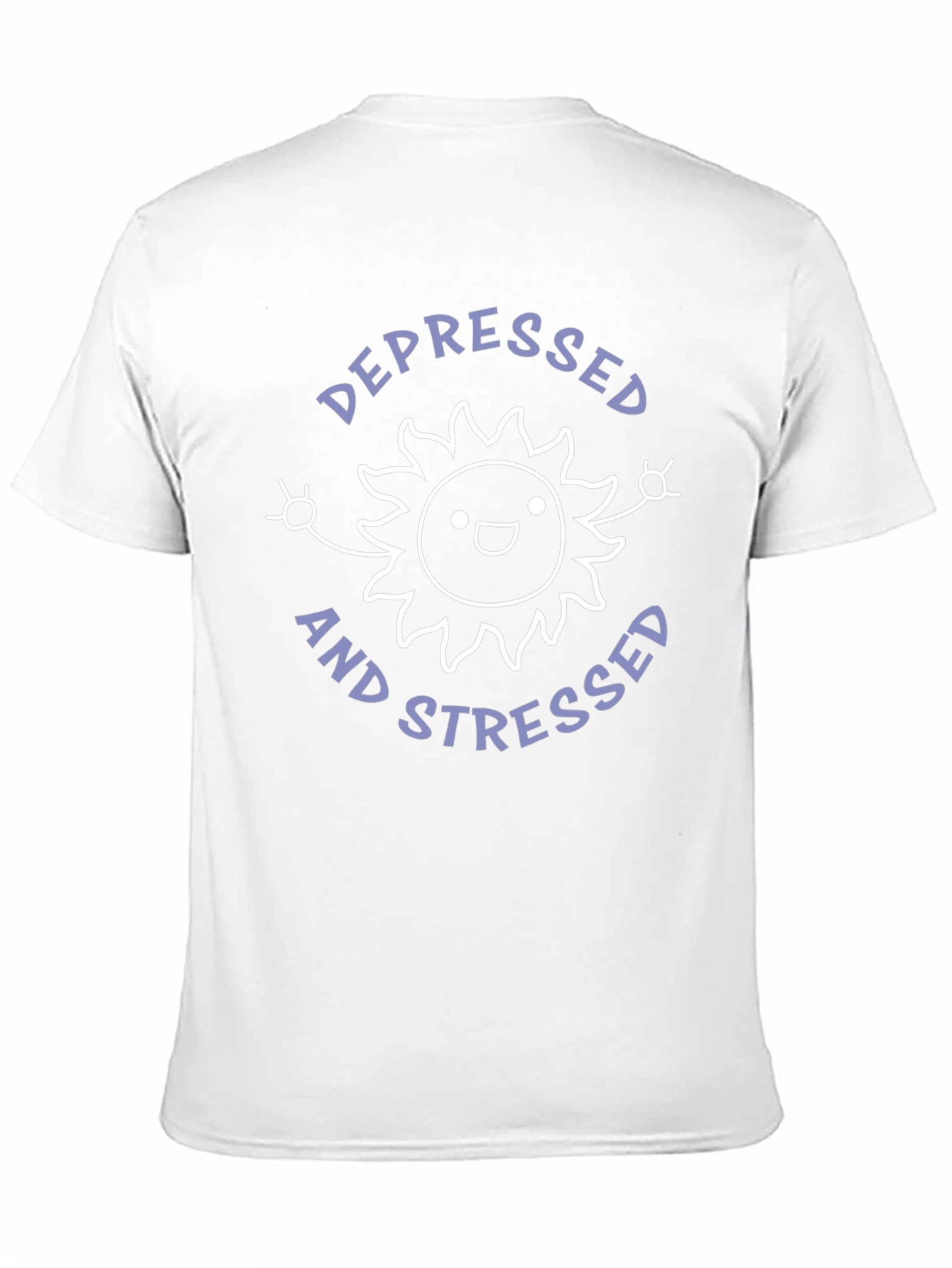 Black Depressed and Stressed T-Shirt view 11