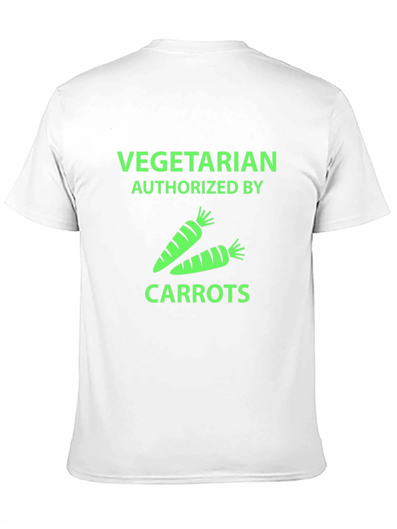 Black Vegetarian Approved Carrot Graphic T-Shirt view 11