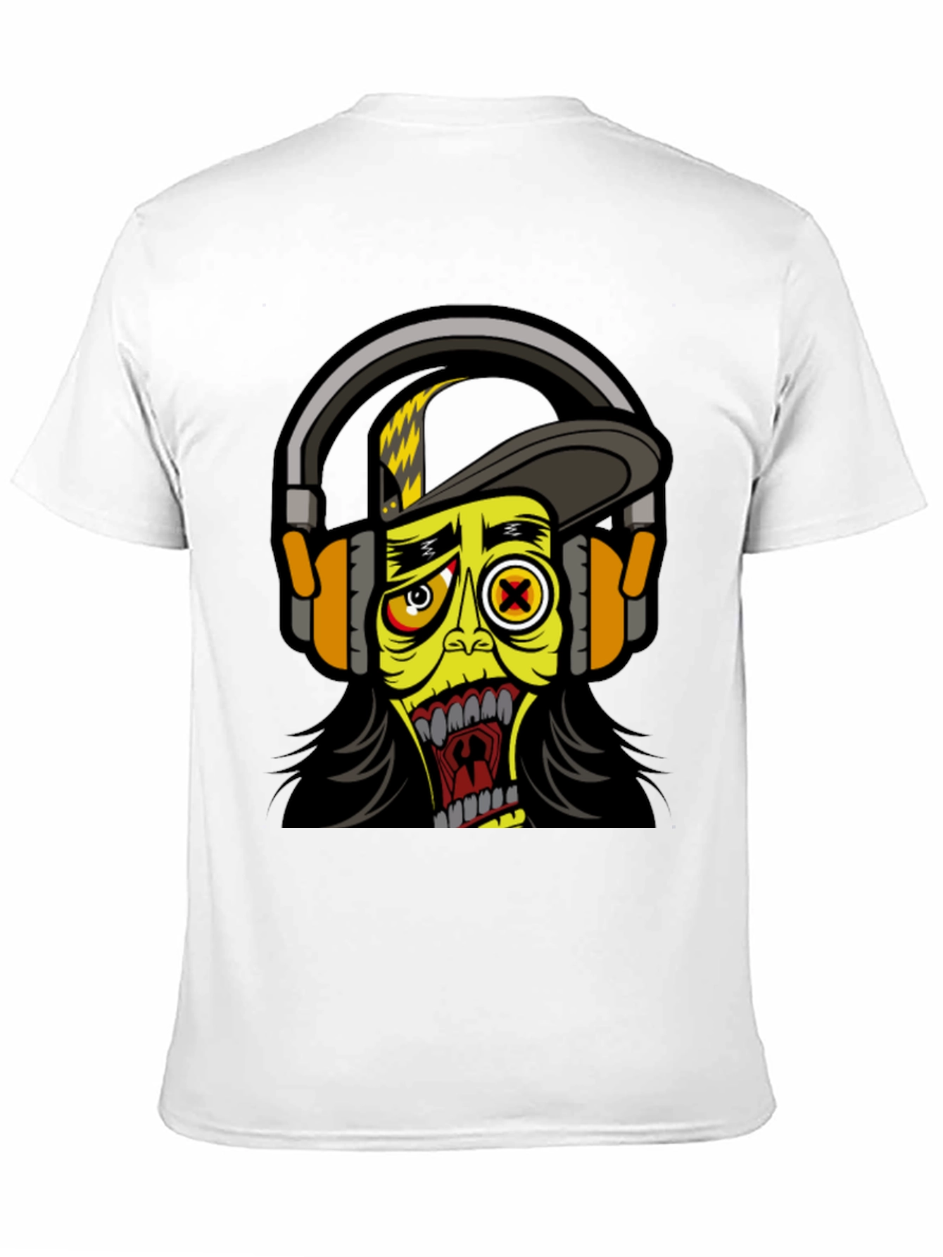 Black Cartoon Zombie Graphic Tee view 11