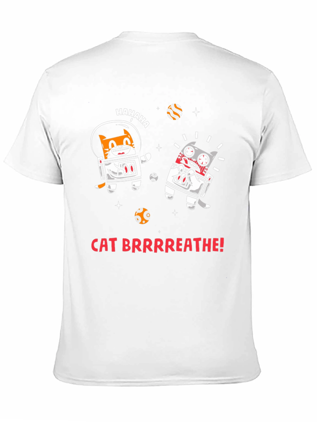 Black Cat Brrrreathe! Graphic Tee view 11