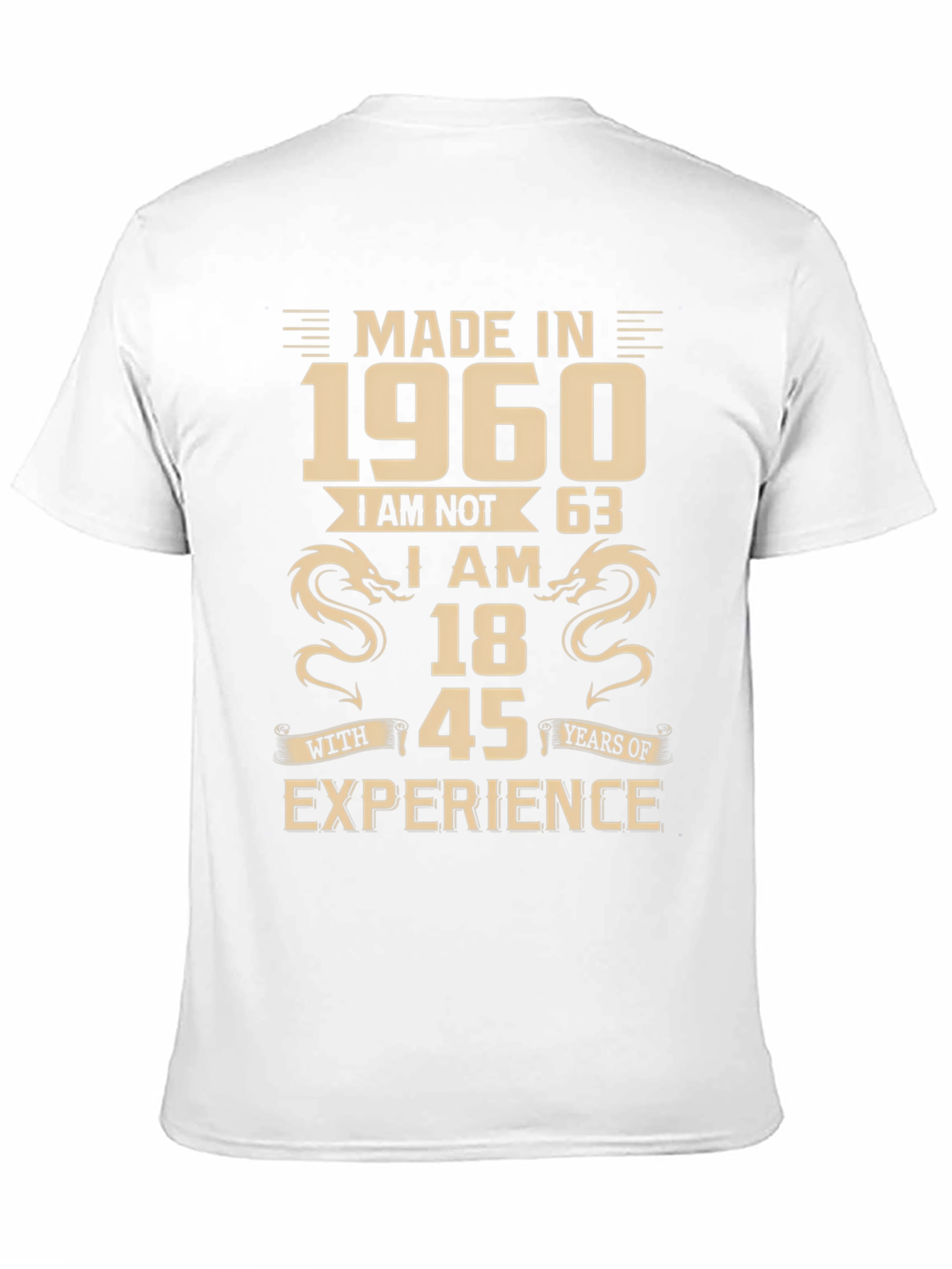 Black Made in 1960 - 63rd Birthday T-Shirt  view 11