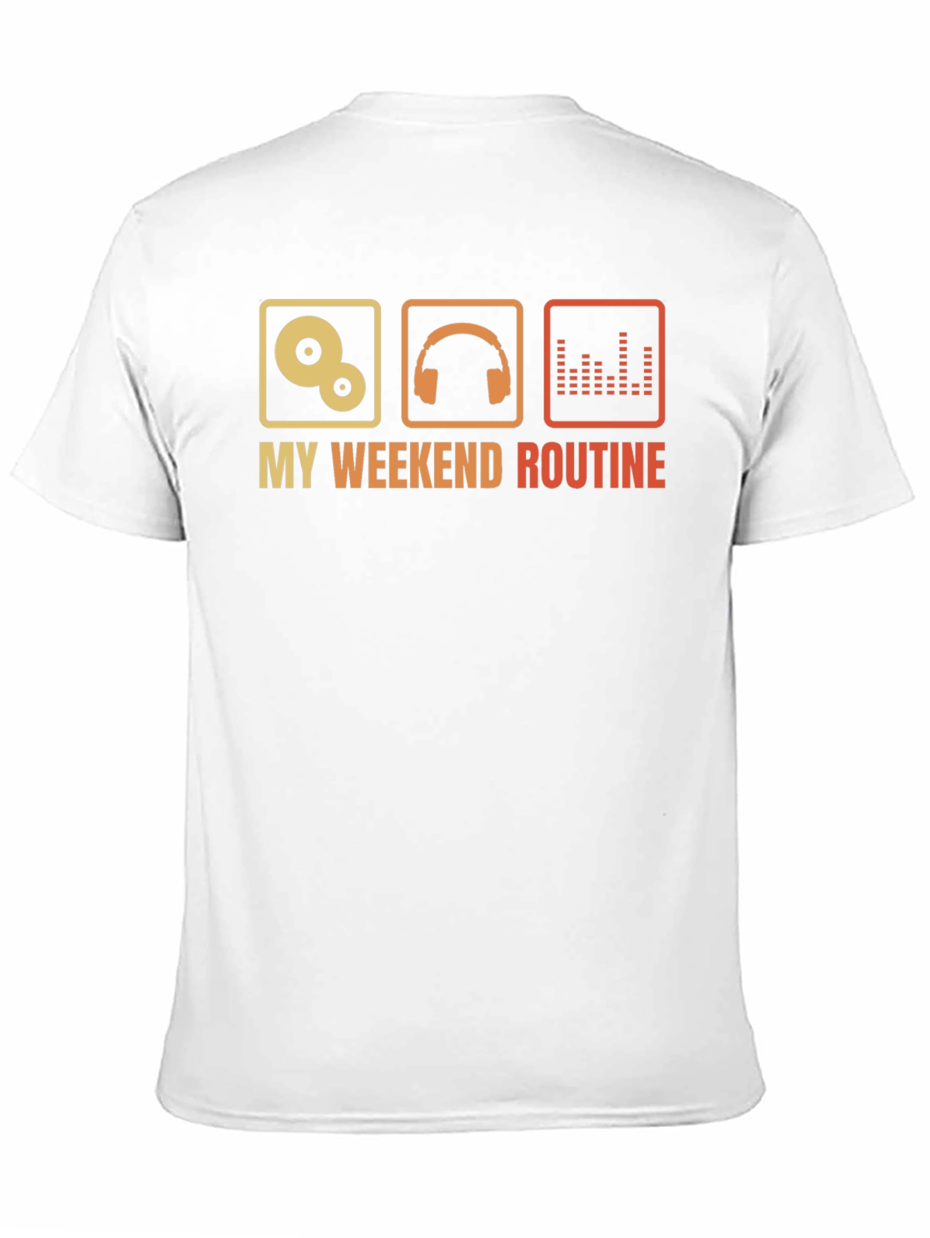 Black My Weekend Routine Graphic Tee view 11