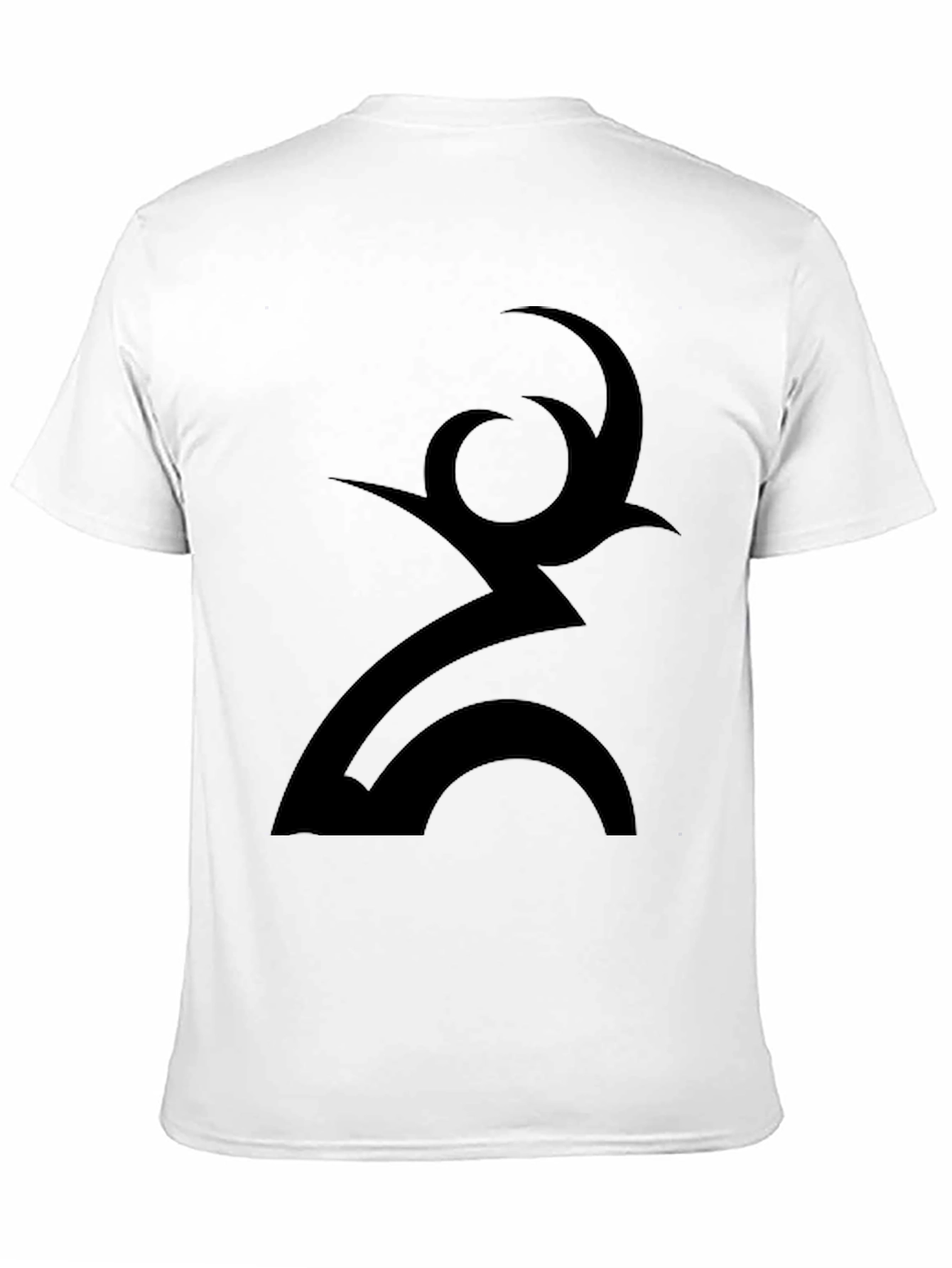 Abstract Symbol Graphic Black T-Shirt - 11