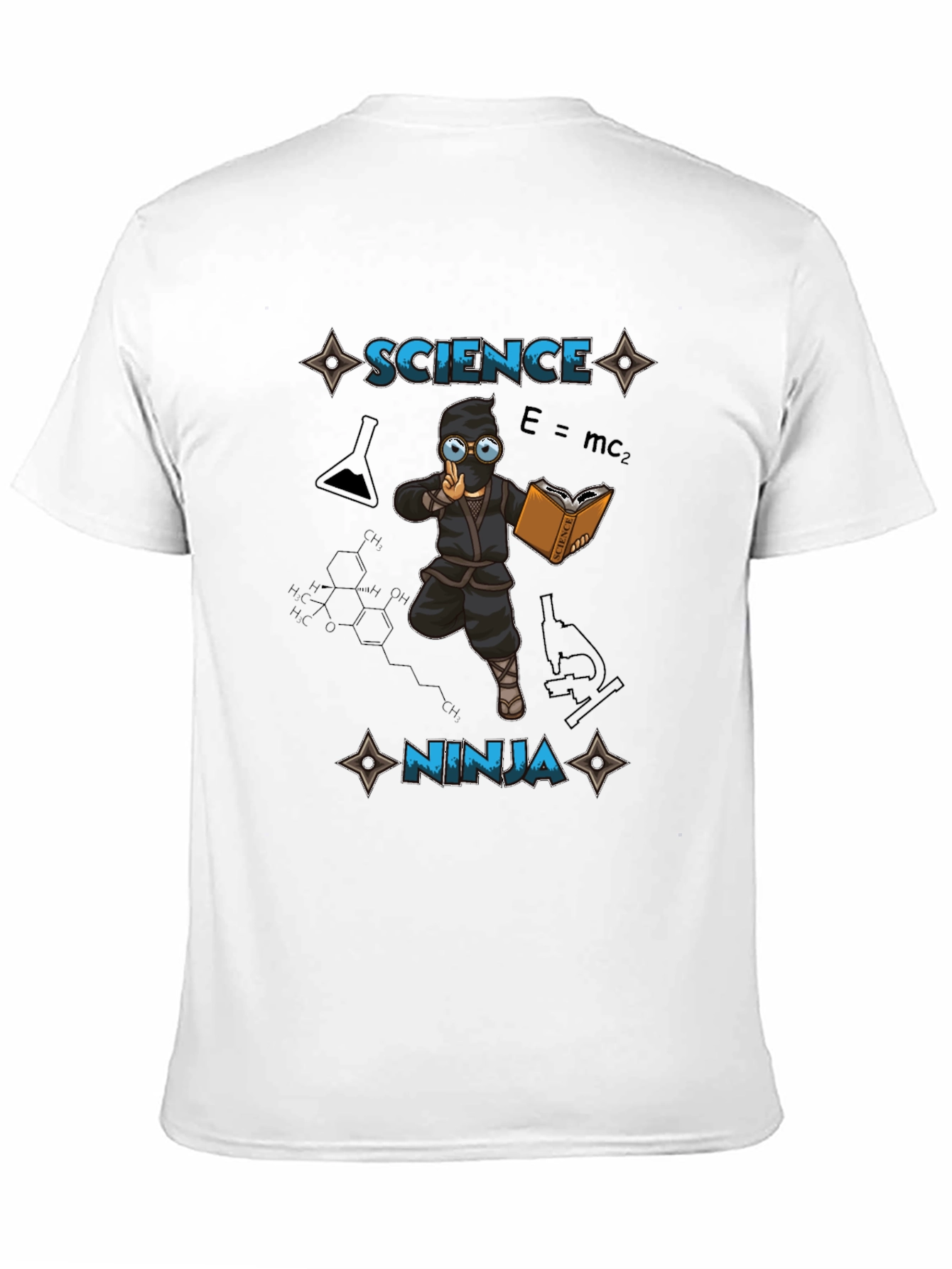 Black Science Ninja T-Shirt - Smart & Stylish! view 11