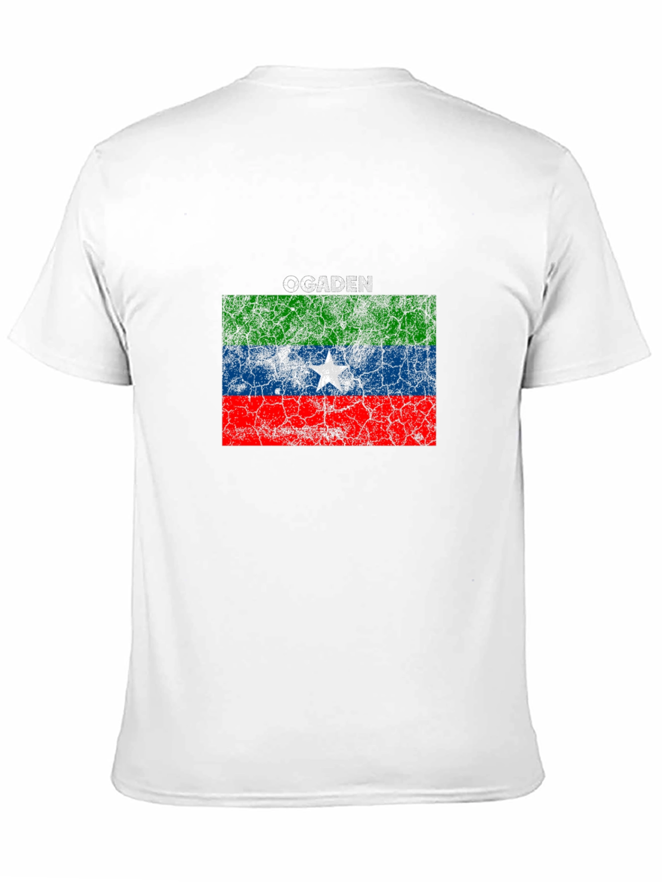 Black Ogaden Flag Graphic Black T-Shirt view 11