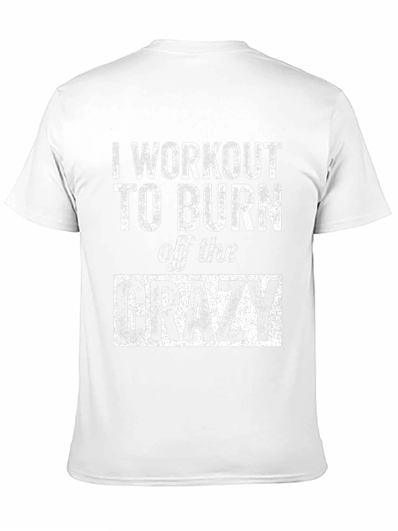 Black Workout to Burn Off Crazy Graphic Tee - Black view 11