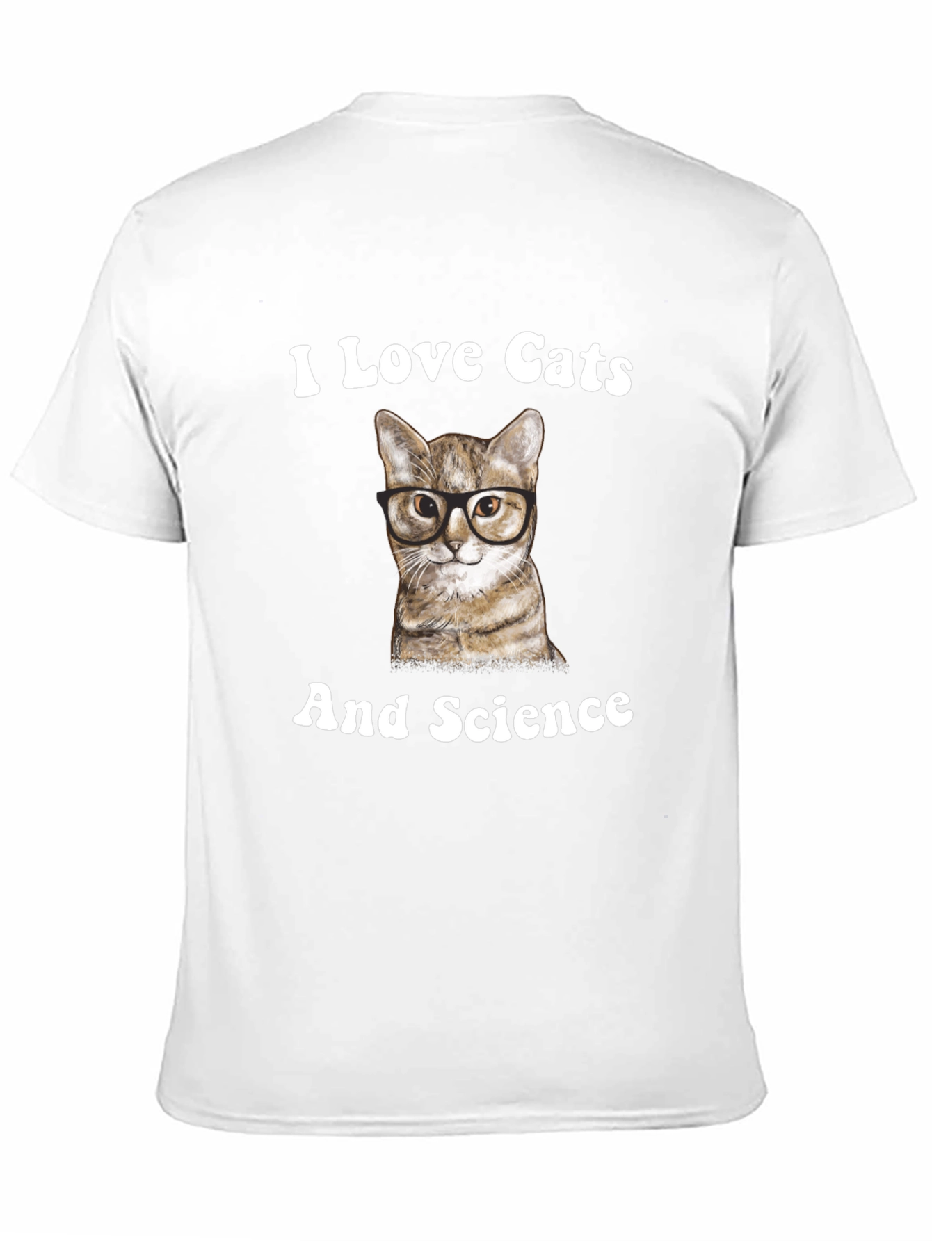 Black I Love Cats And Science T-Shirt view 11