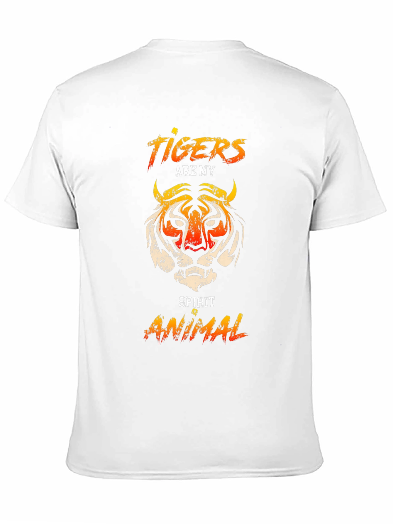 Black Tiger Spirit Animal Graphic T-Shirt view 11