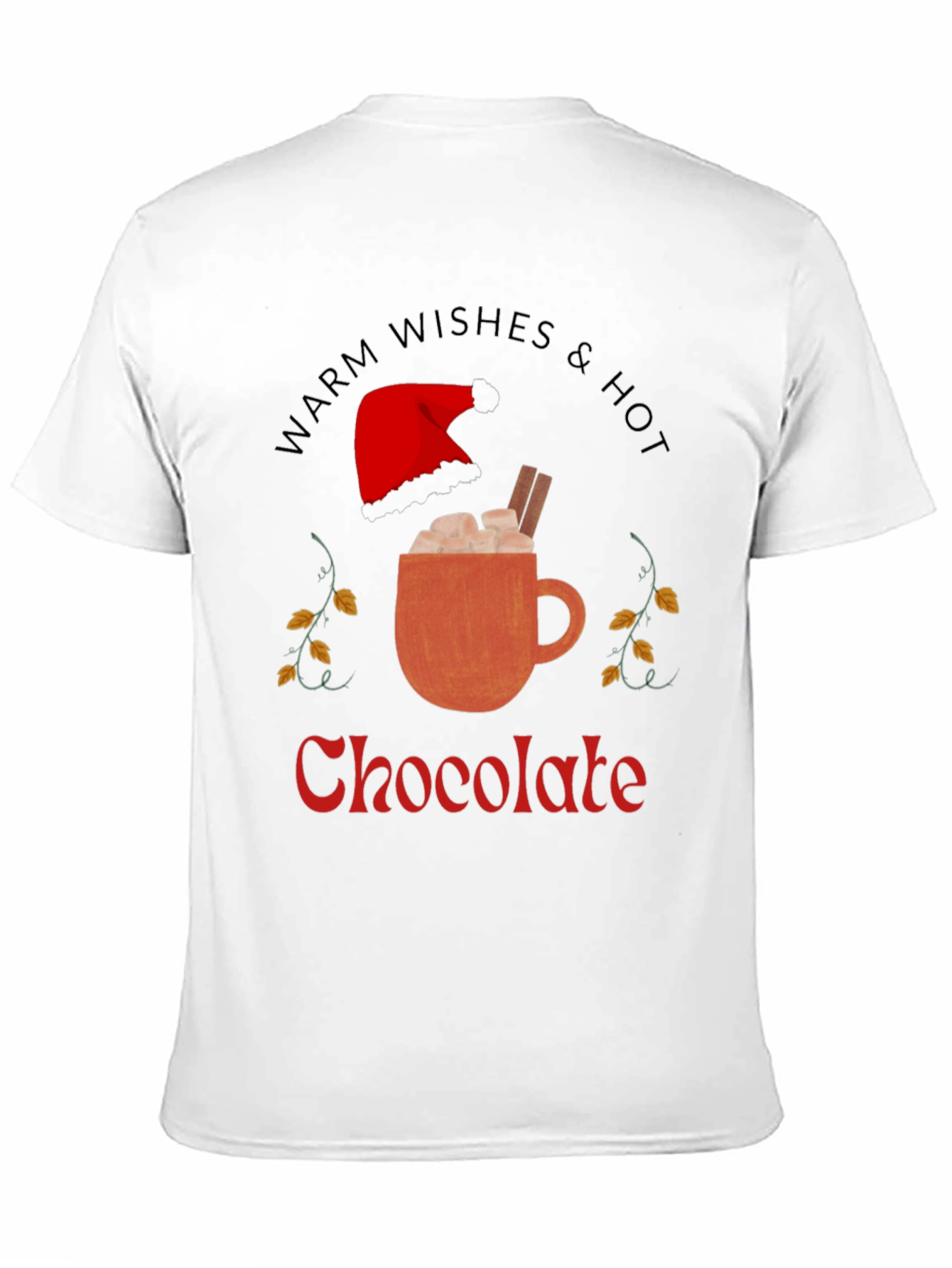 Black Warm Wishes & Hot Chocolate Graphic Tee view 11