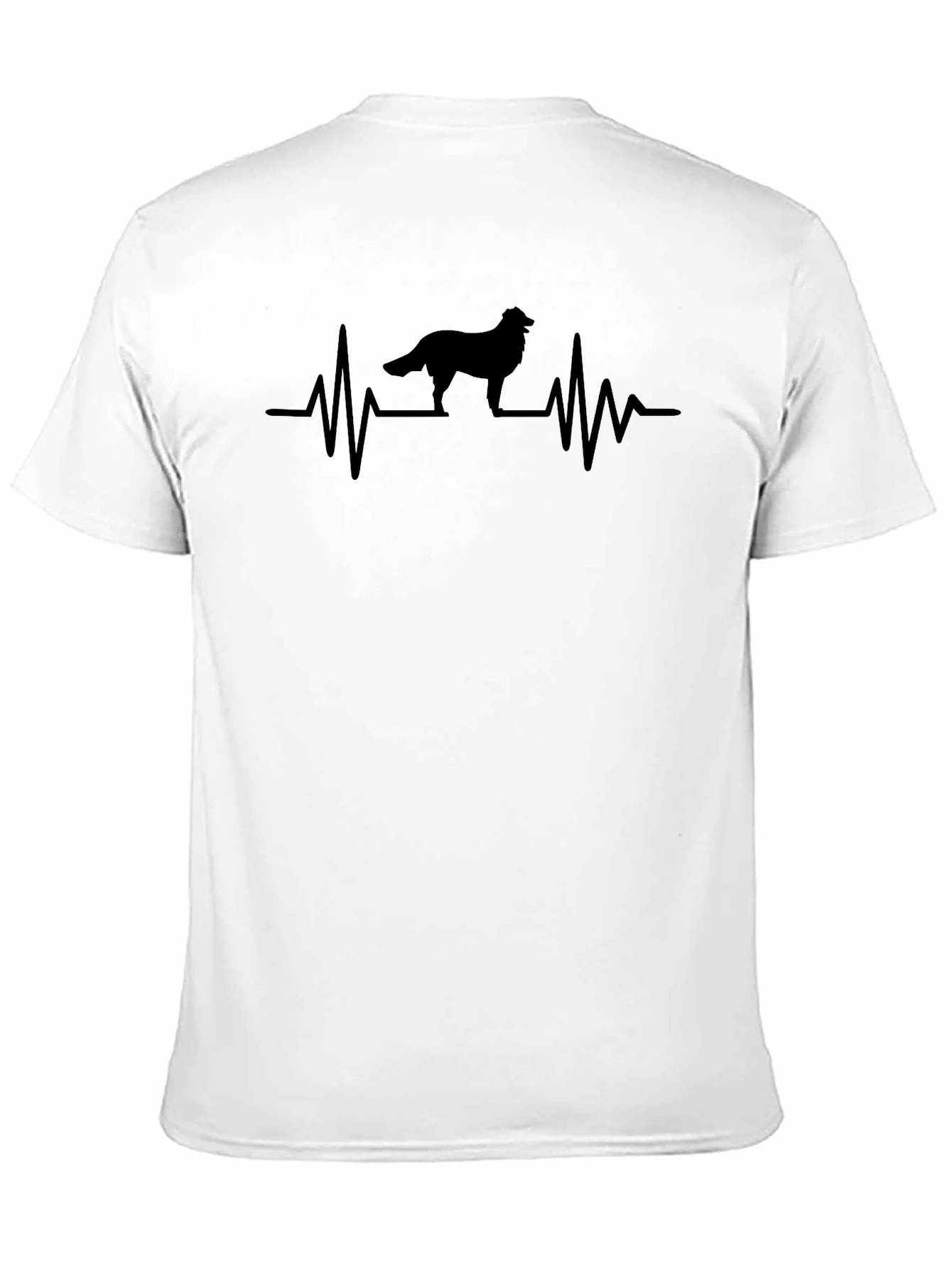Black Dog Heartbeat T-Shirt - Stylish Canine Tee view 11