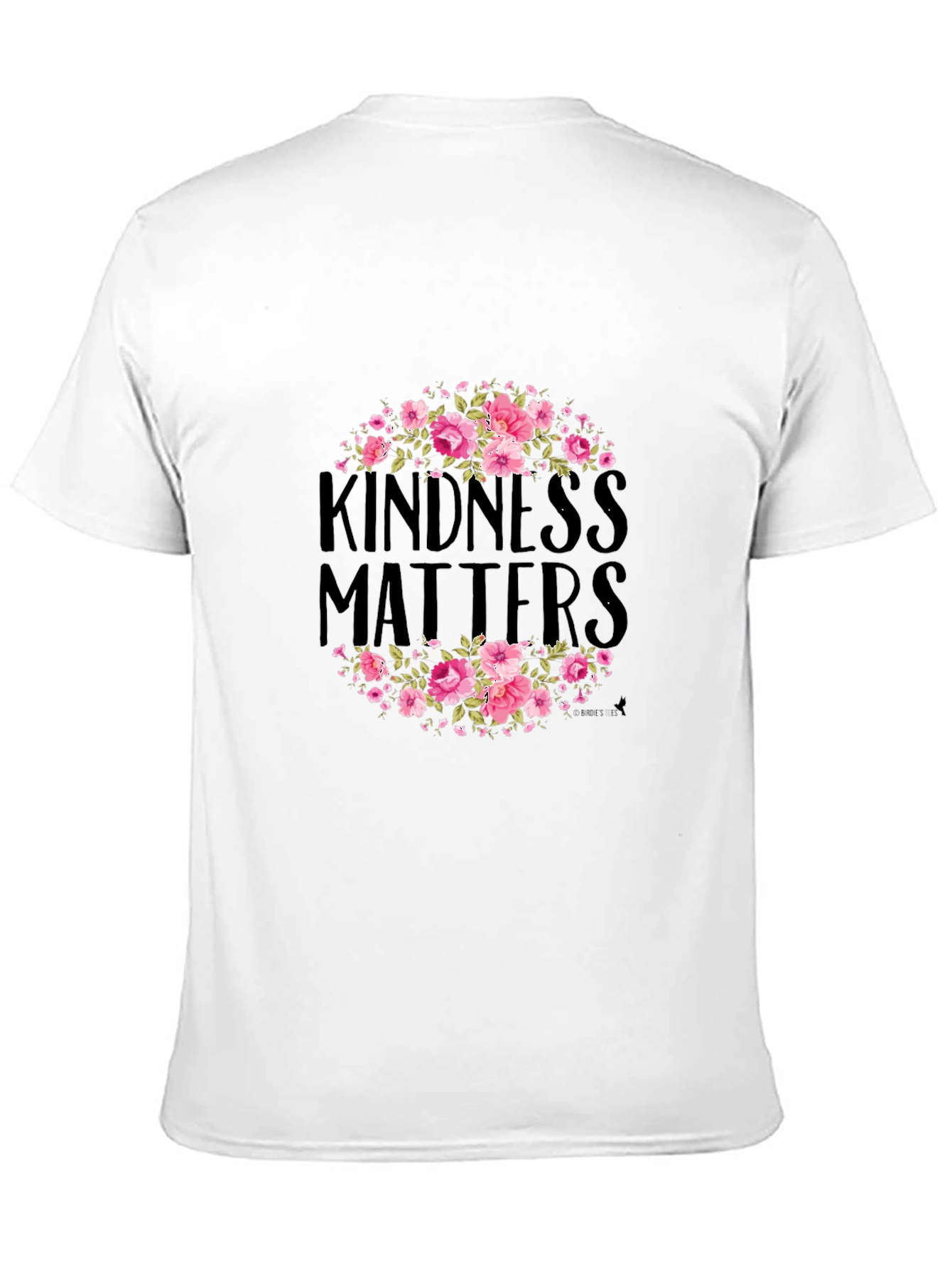 Black Kindness Matters Floral T-Shirt - Black view 11