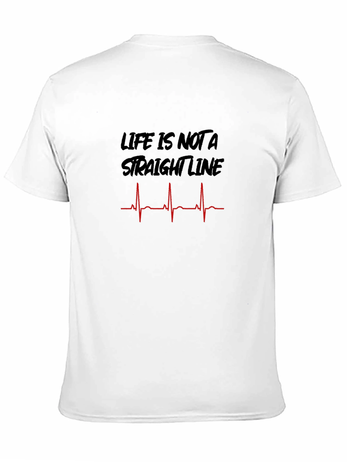 Black Life is Not a Straight Line Graphic T-Shirt view 11
