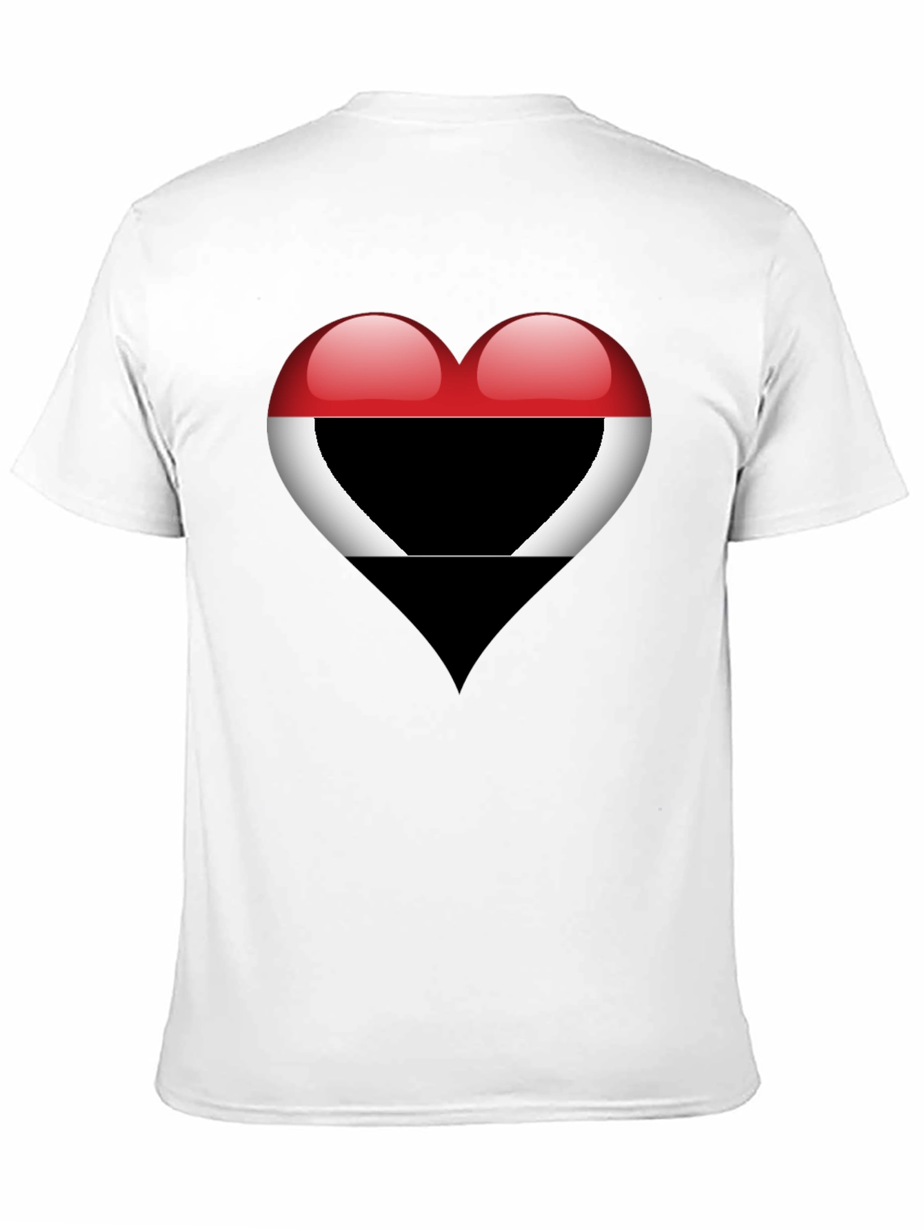Heart Yemen Flag T-Shirt - Stylish Graphic Tee - 11
