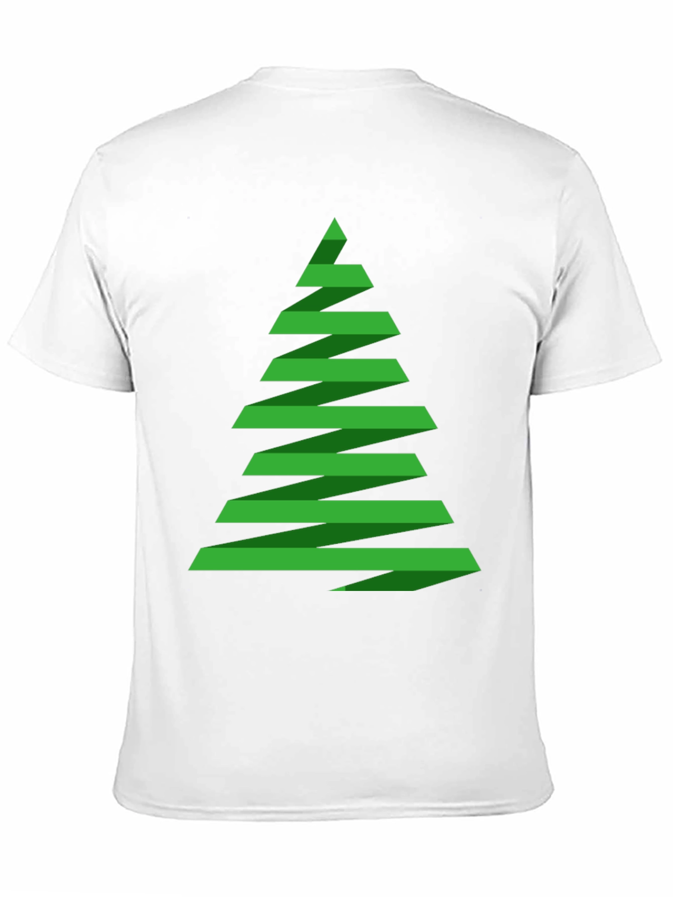 Black Abstract Christmas Tree Graphic Tee - Holiday Shirt view 11