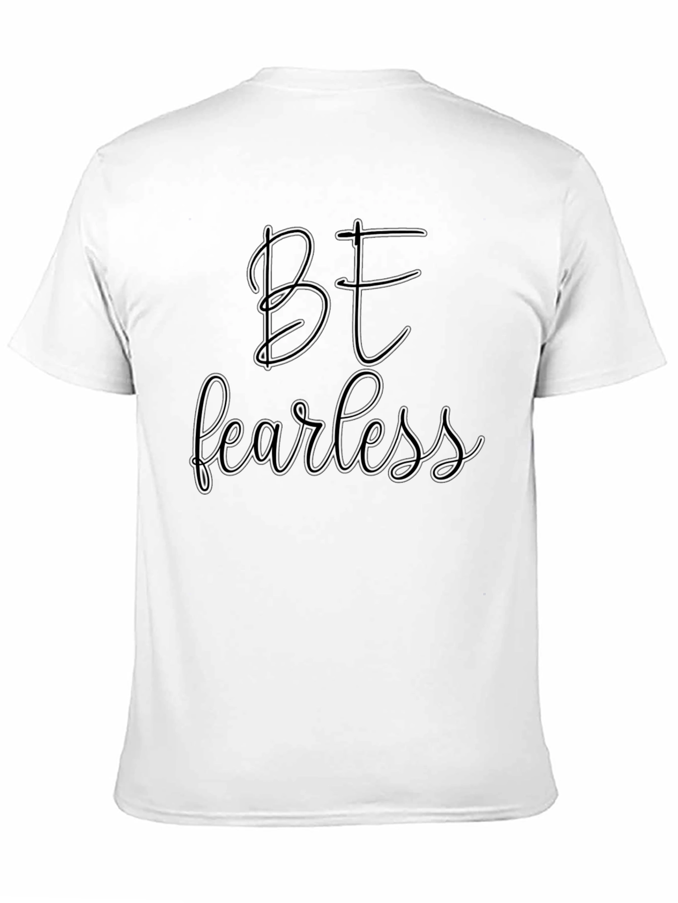 Black Be Fearless Graphic Tee - Black Casual T-Shirt view 11
