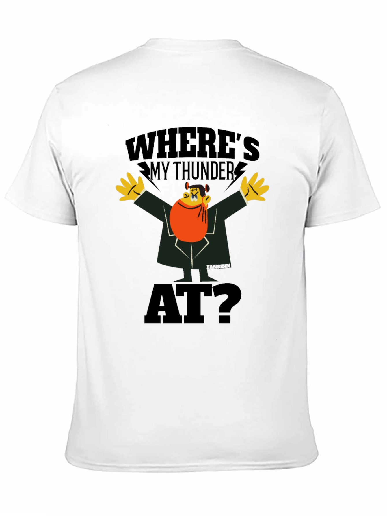 Black Where's My Thunder At? Black Graphic Tee view 11