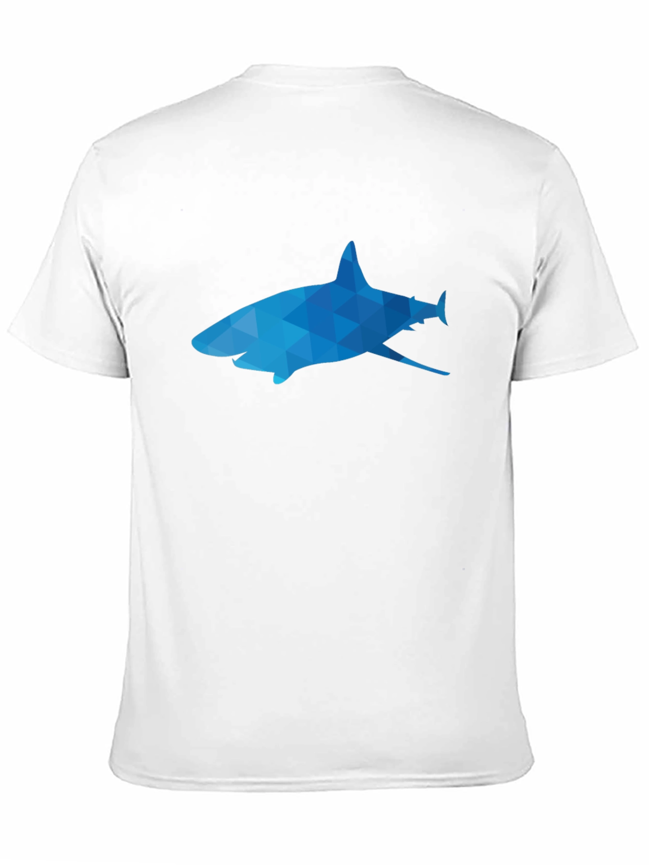 Black Geometric Shark Graphic Tee - Black view 11