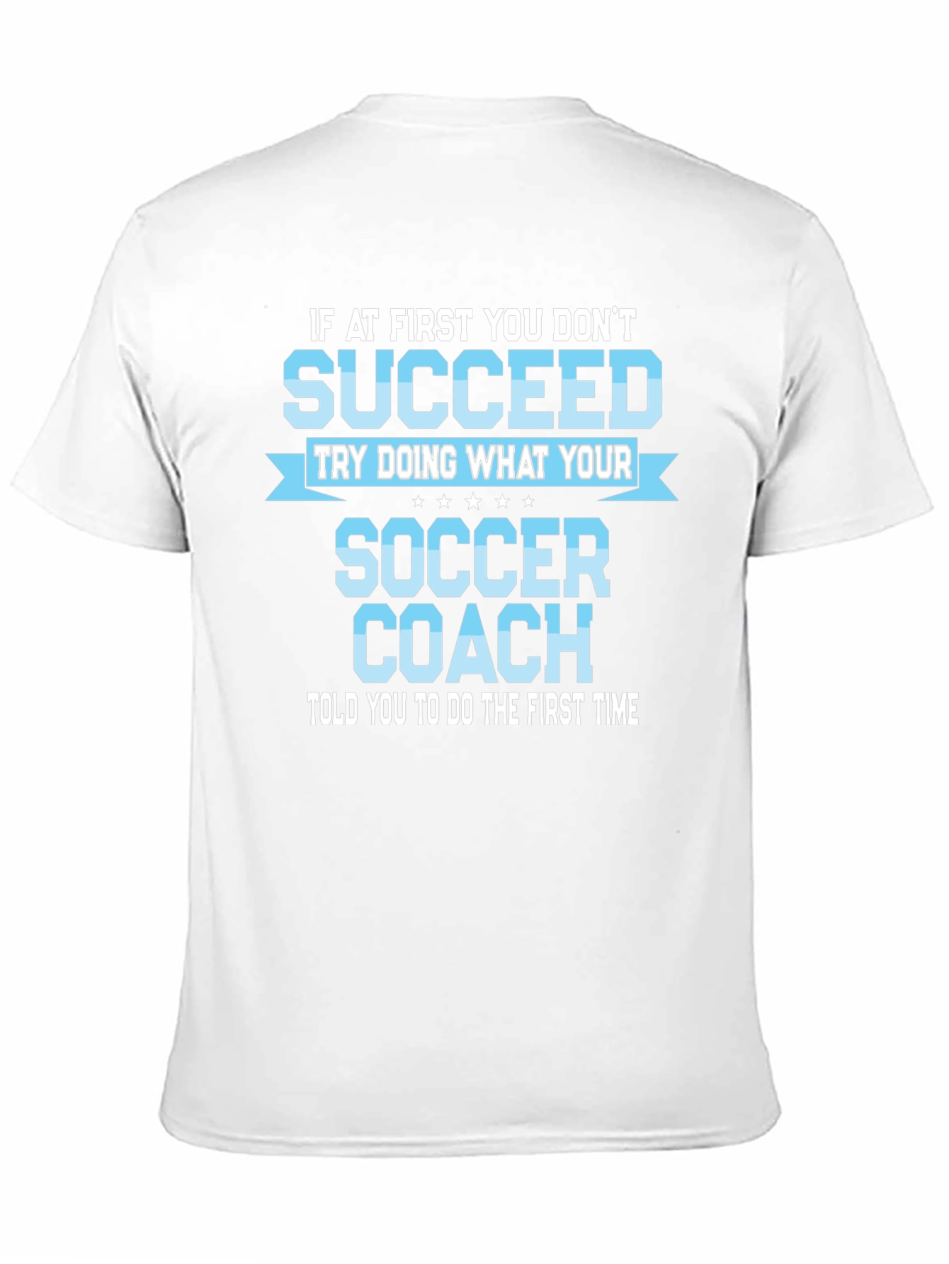 Black Soccer Coach Motivational T-Shirt view 11