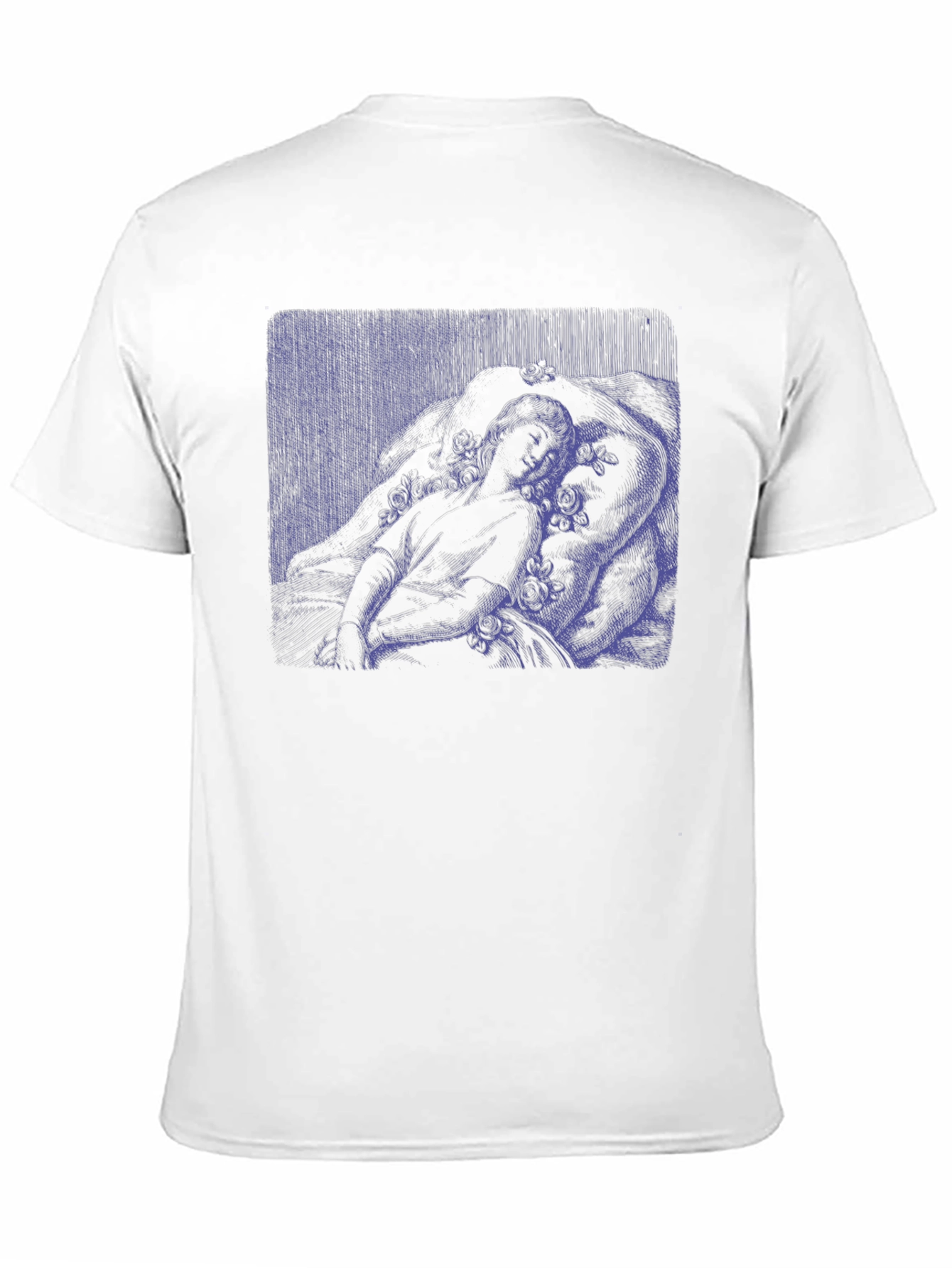 Black Artistic Graphic Tee - Black Cotton Blend view 11