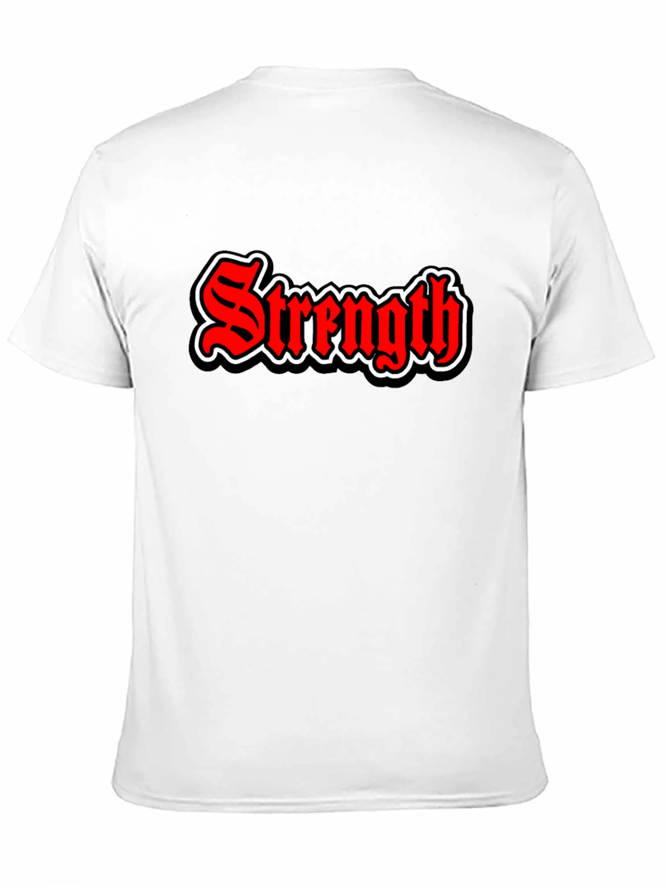 Black Strength Graphic Tee - Bold Red & Black view 11
