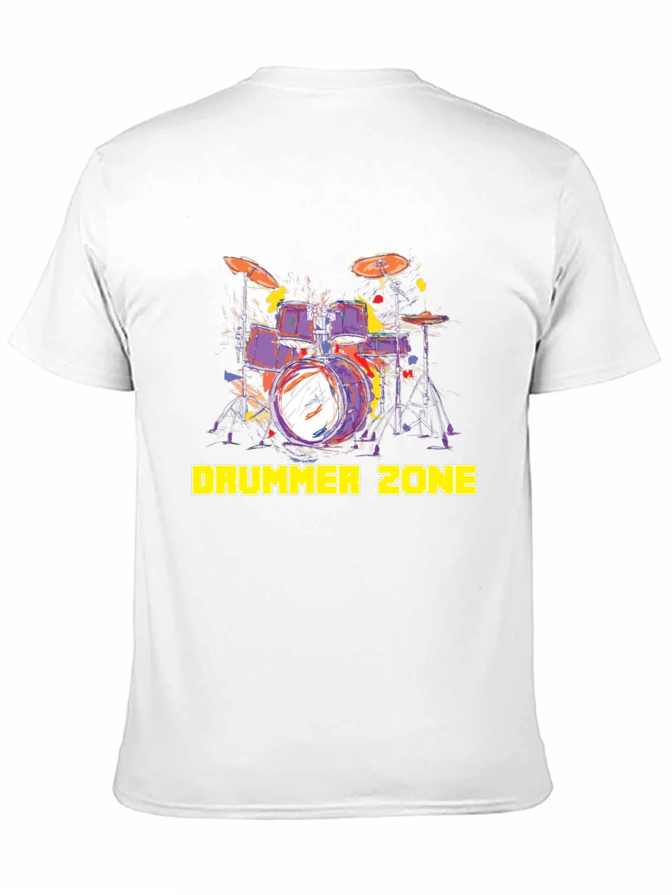 Black Drummer Zone Black Tee Shirt view 11