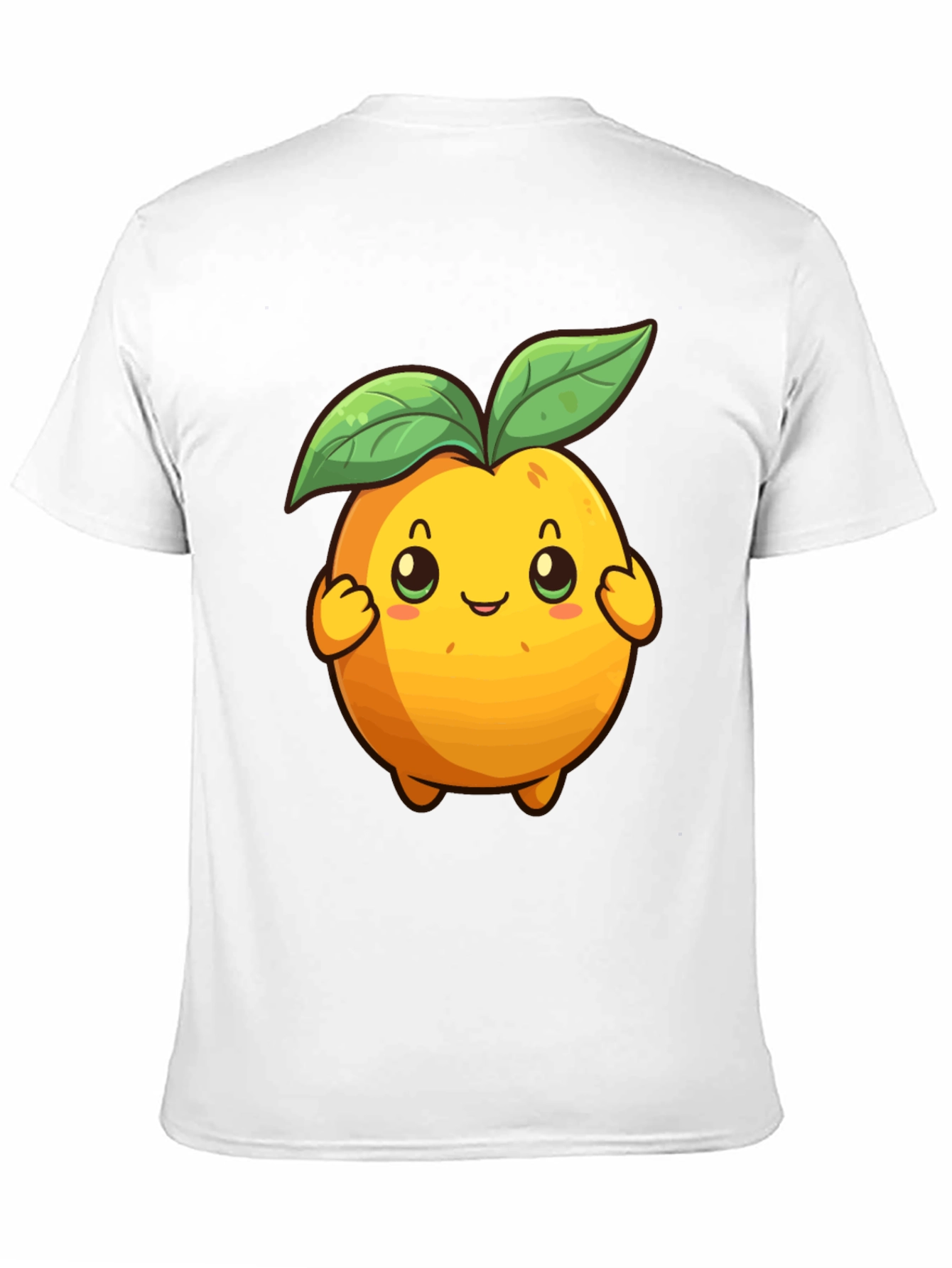 Black Cute Cartoon Fruit Graphic Tee - Black view 11