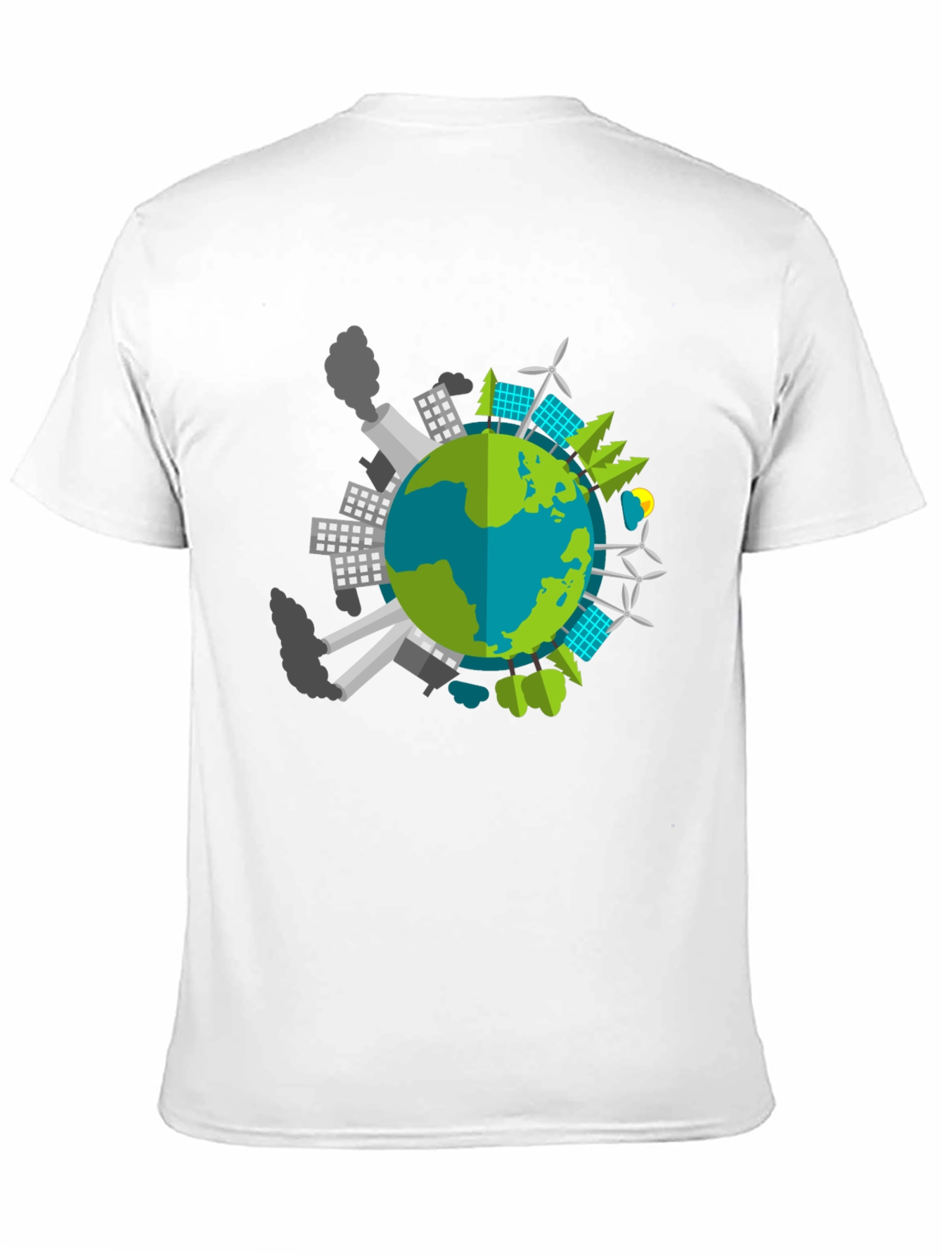 Black Eco Earth Graphic T-Shirt - Black view 11