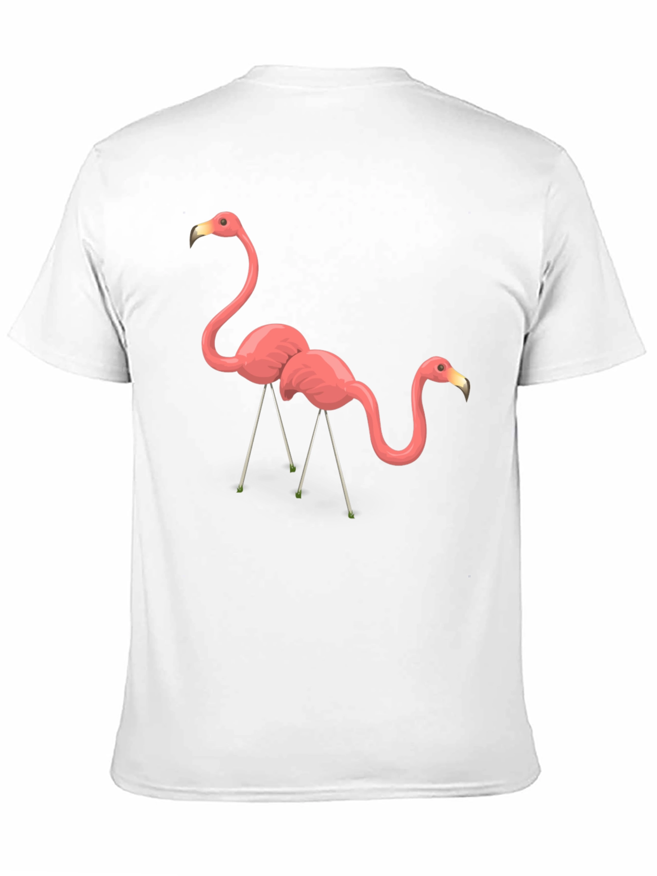 Black Flamingo Graphic Tee - Black Cotton T-Shirt view 11