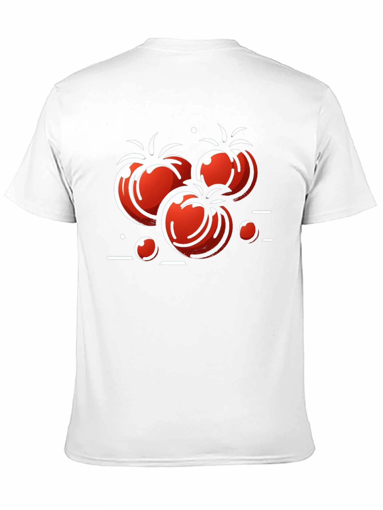 Black Tomato Graphic Print Black T-Shirt view 11