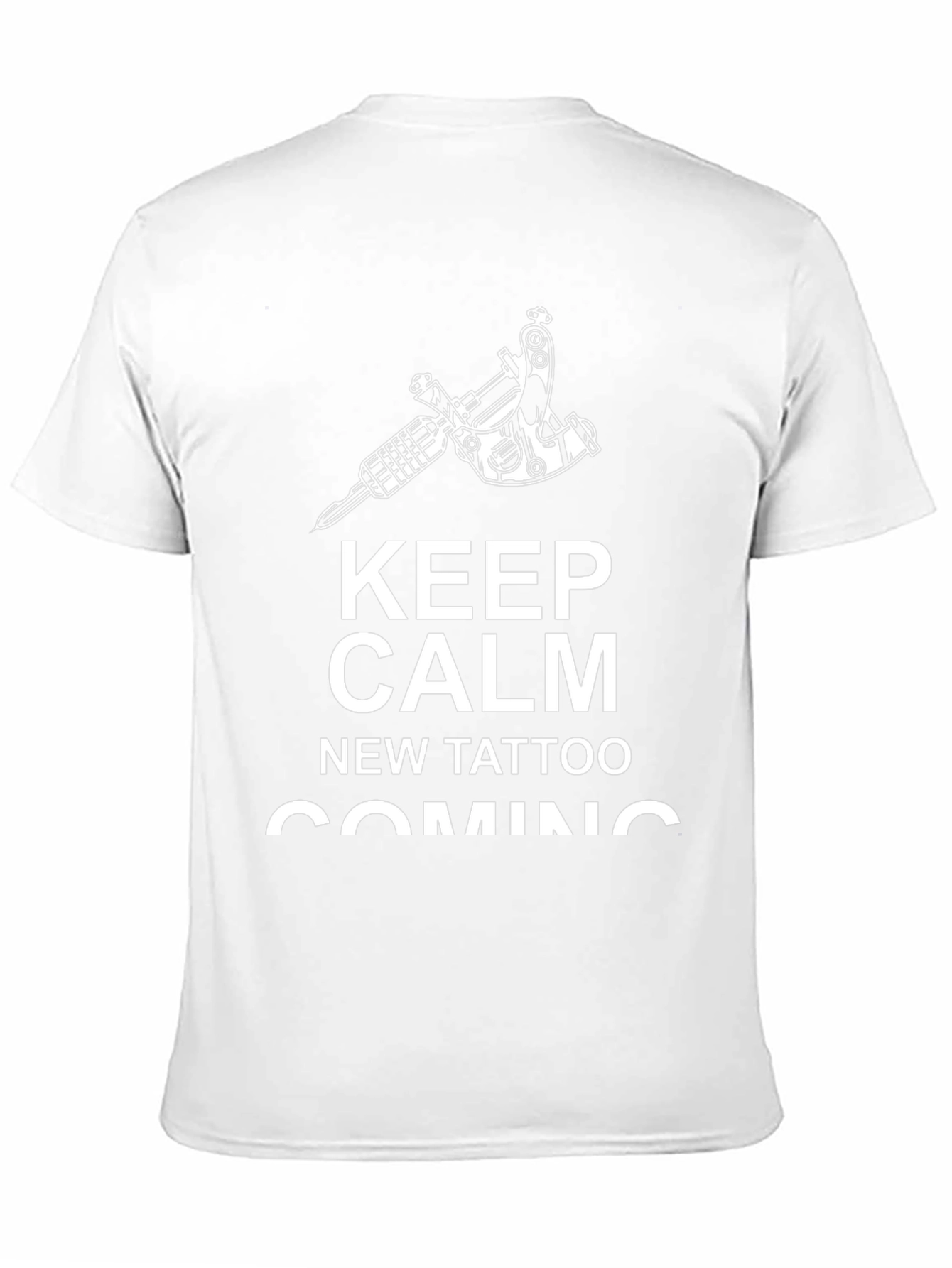 Keep Calm New Tattoo Coming T-Shirt - Black - 11