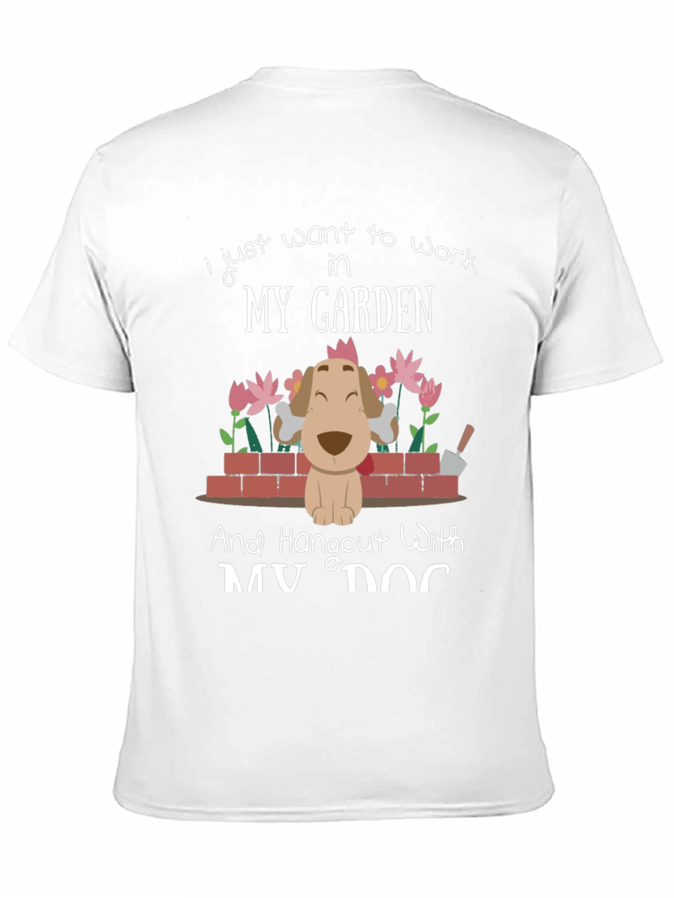 Black Garden & Dog T-Shirt view 11