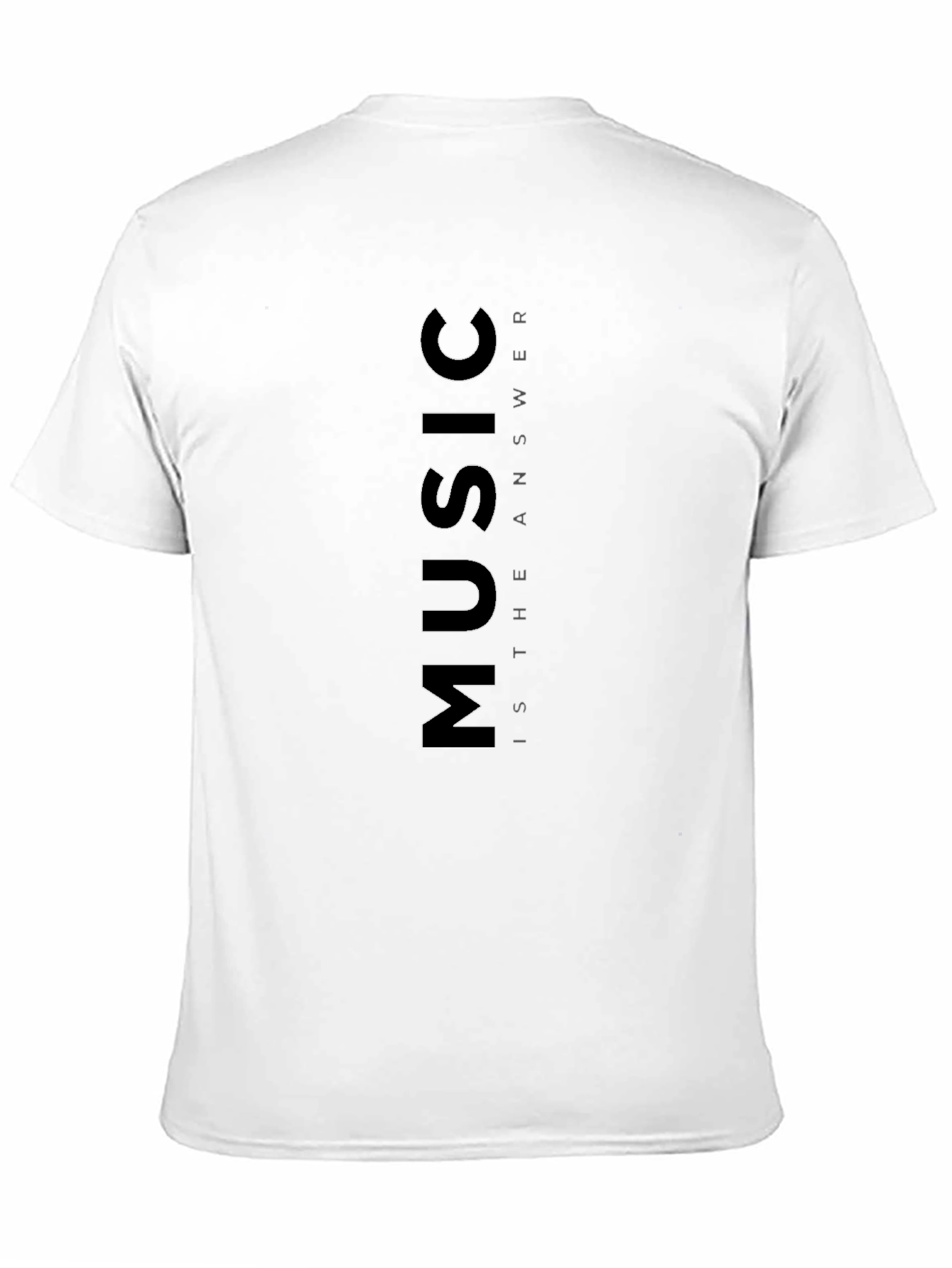Black Music is the Answer Black Graphic T-Shirt view 11