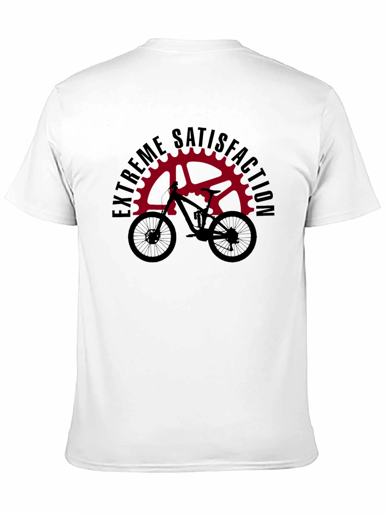 Black Extreme Satisfaction Mountain Bike T-Shirt view 11