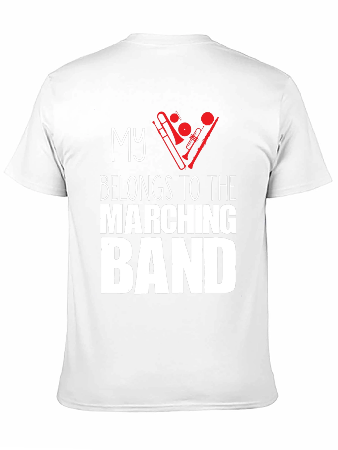 Black Marching Band T-Shirt - Black Music Lover Tee view 11
