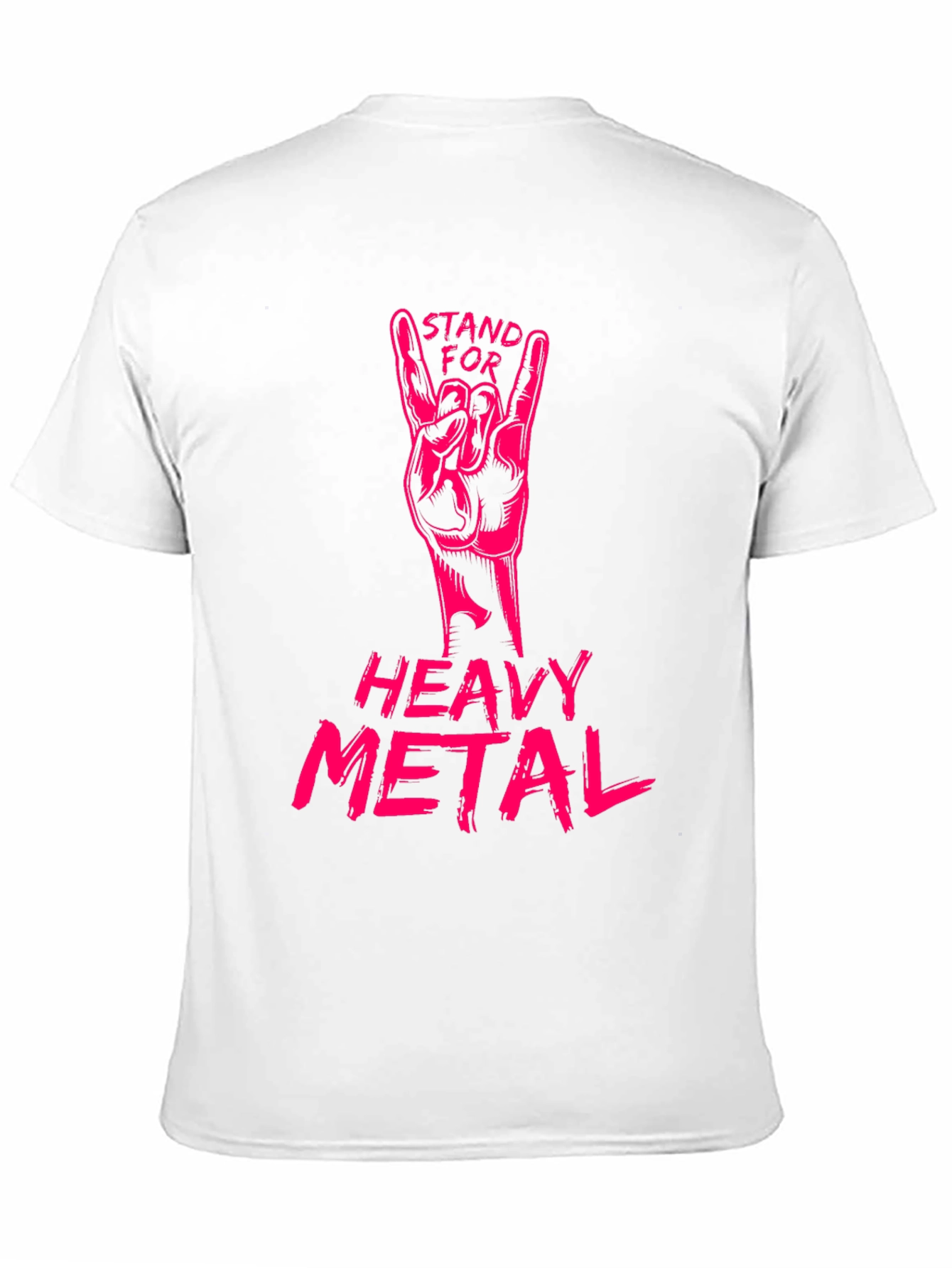 Black Stand for Heavy Metal Graphic T-Shirt view 11