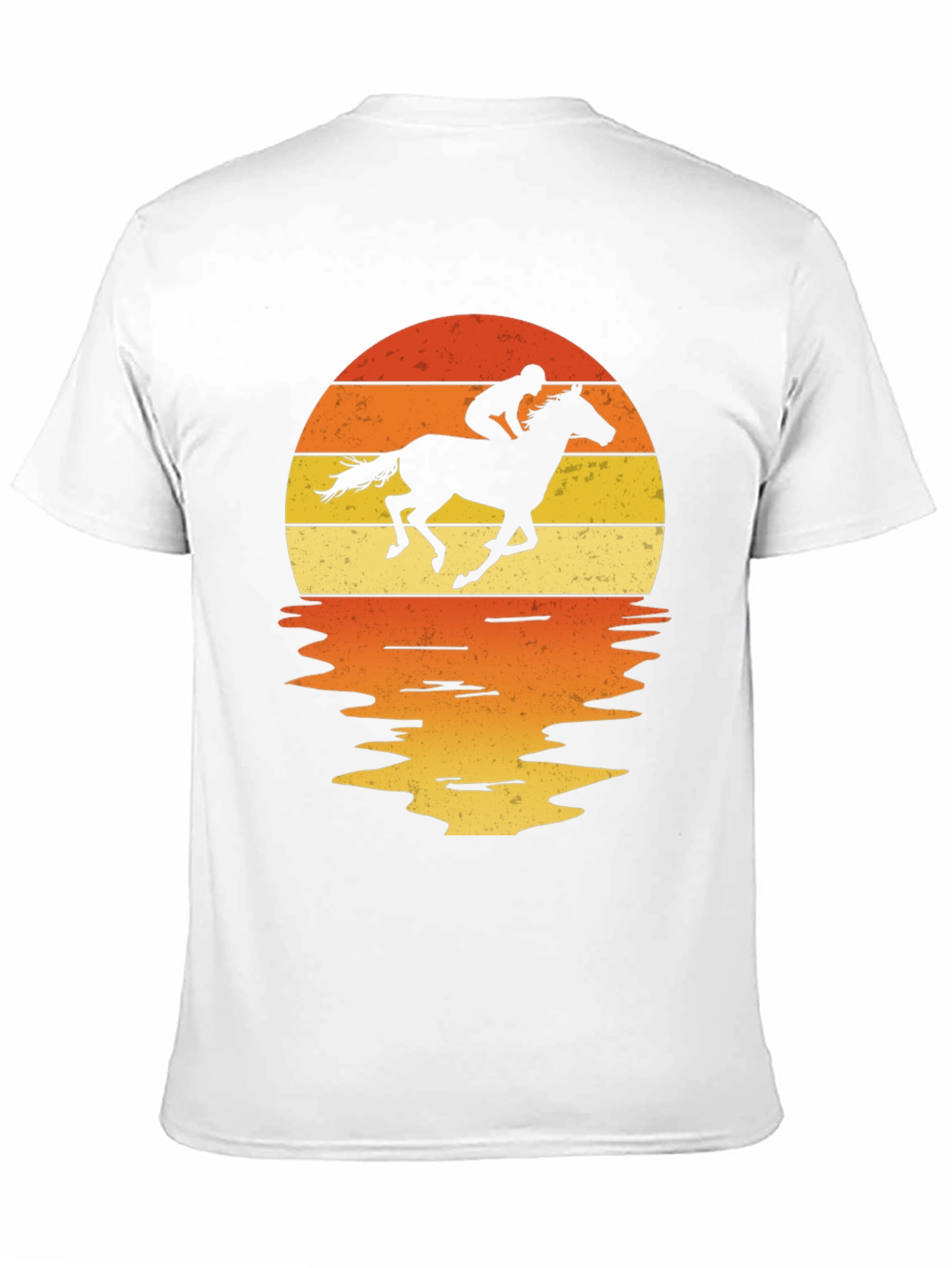 Black Horse Rider Sunset Graphic Tee view 11